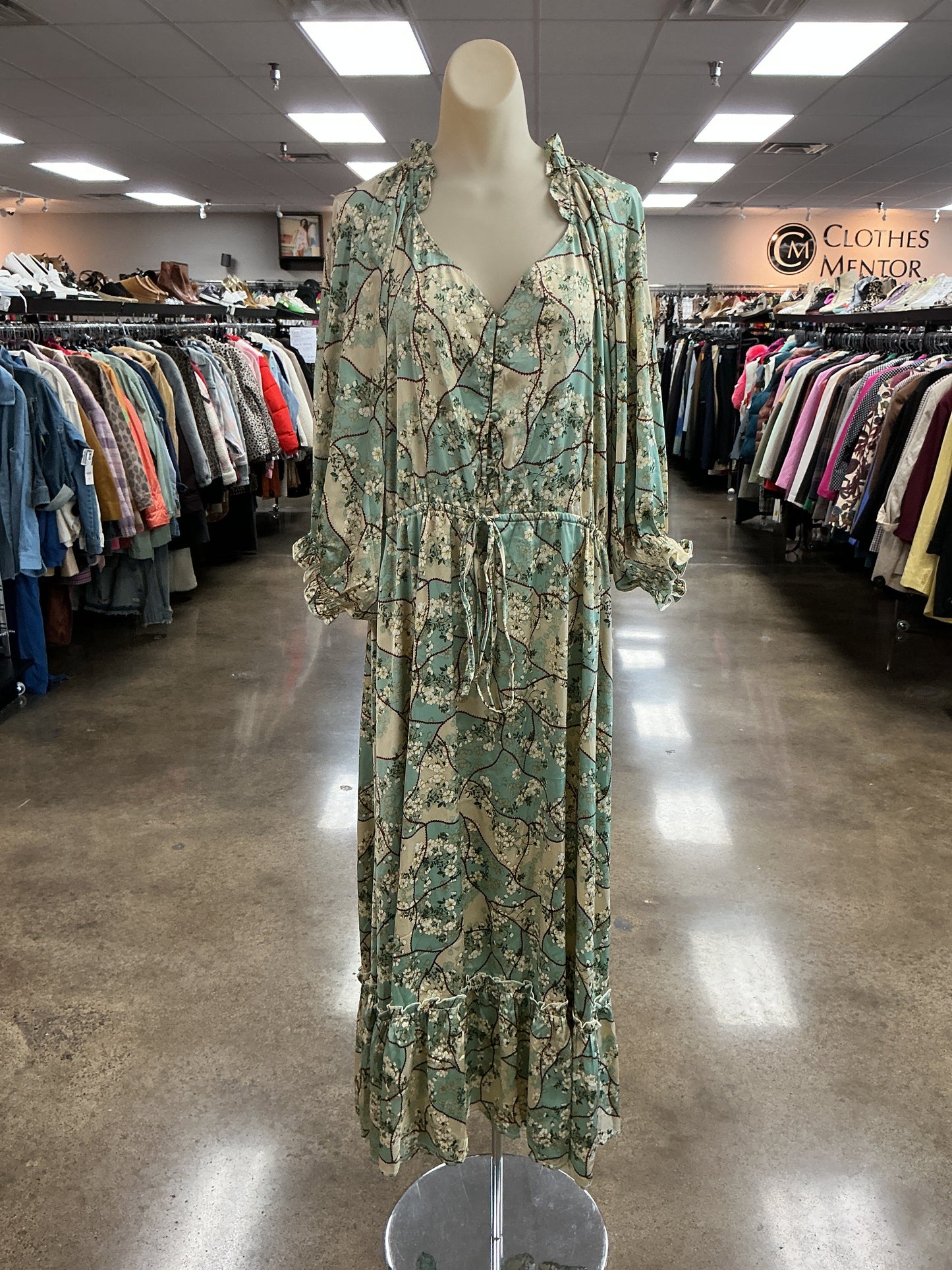 Dress Casual Maxi By Clothes Mentor In Green, Size:3X