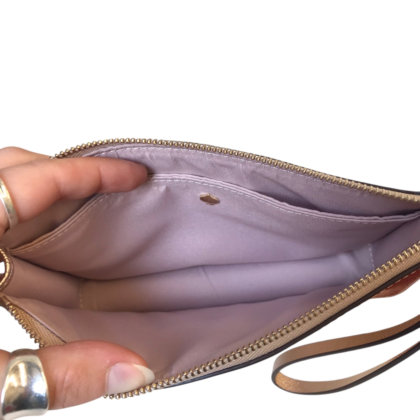 Wristlet Designer By Kate Spade In Rose Gold, Size:Small