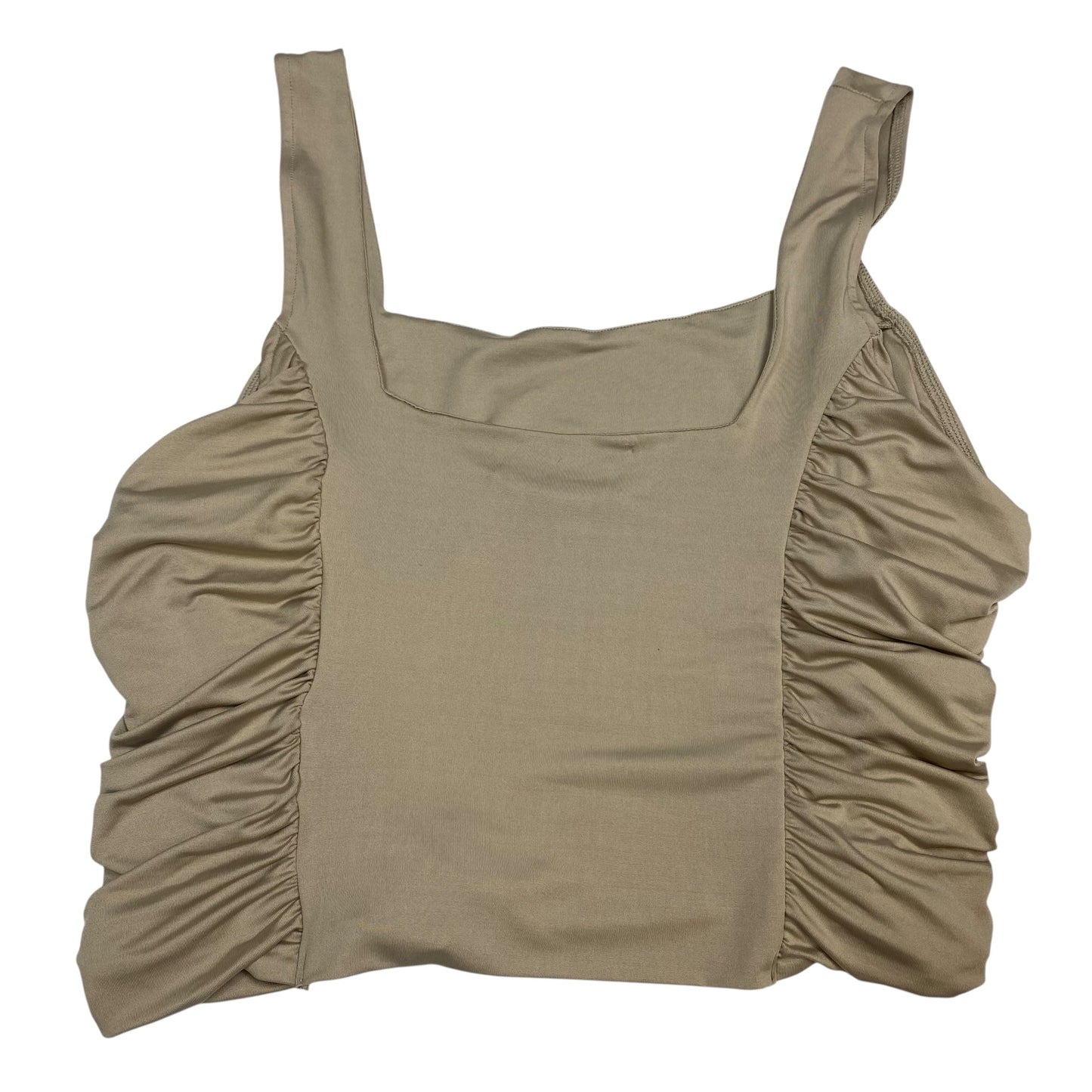 Top Sleeveless By Forever 21 In Tan, Size:2X