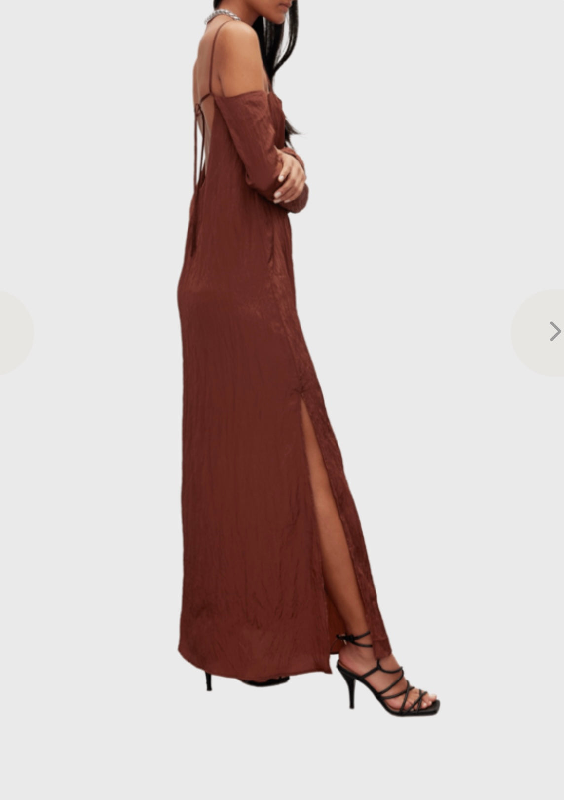 Dress Casual Maxi By Cma In Brown, Size:10