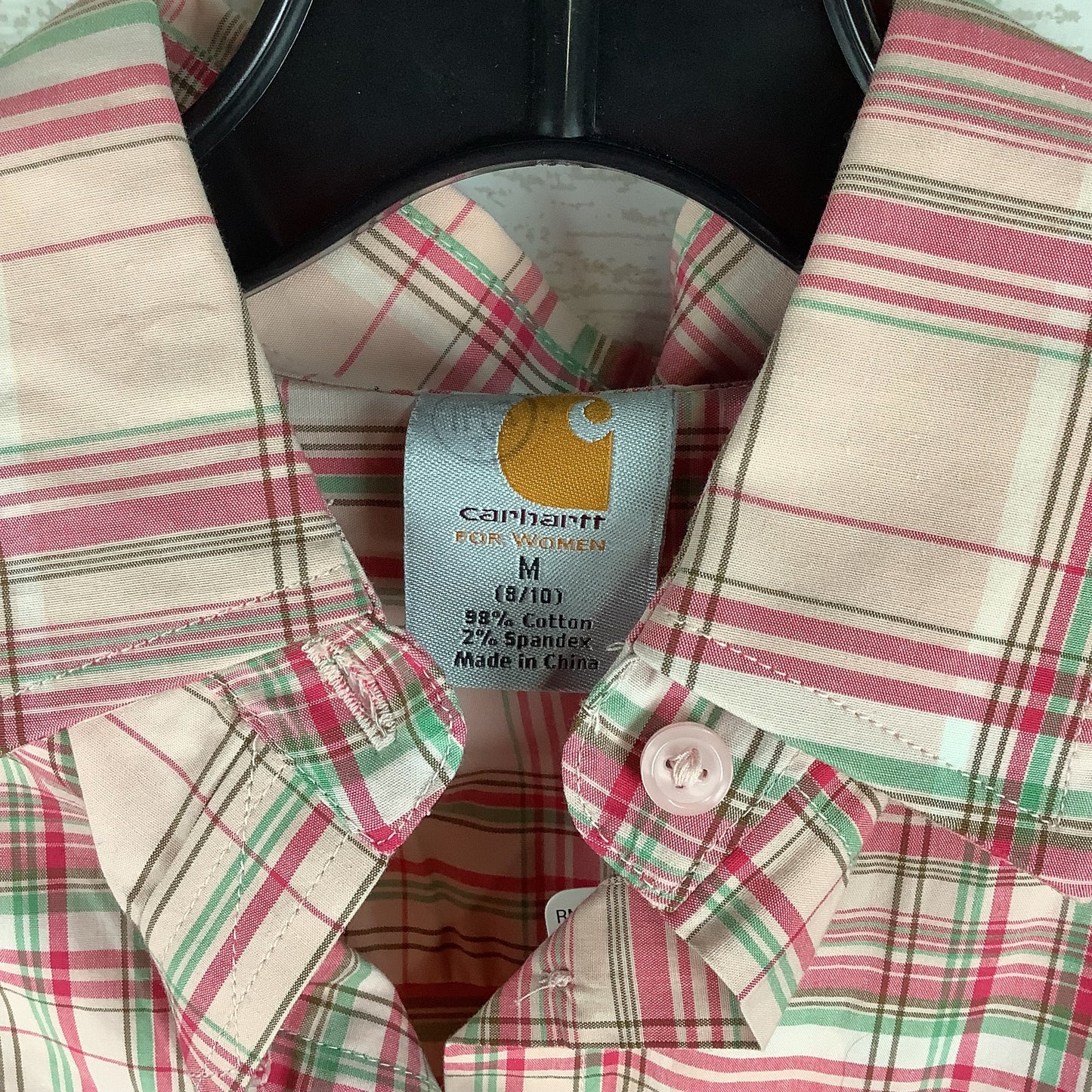 Top Long Sleeve By Carhartt In Pink, Size: M