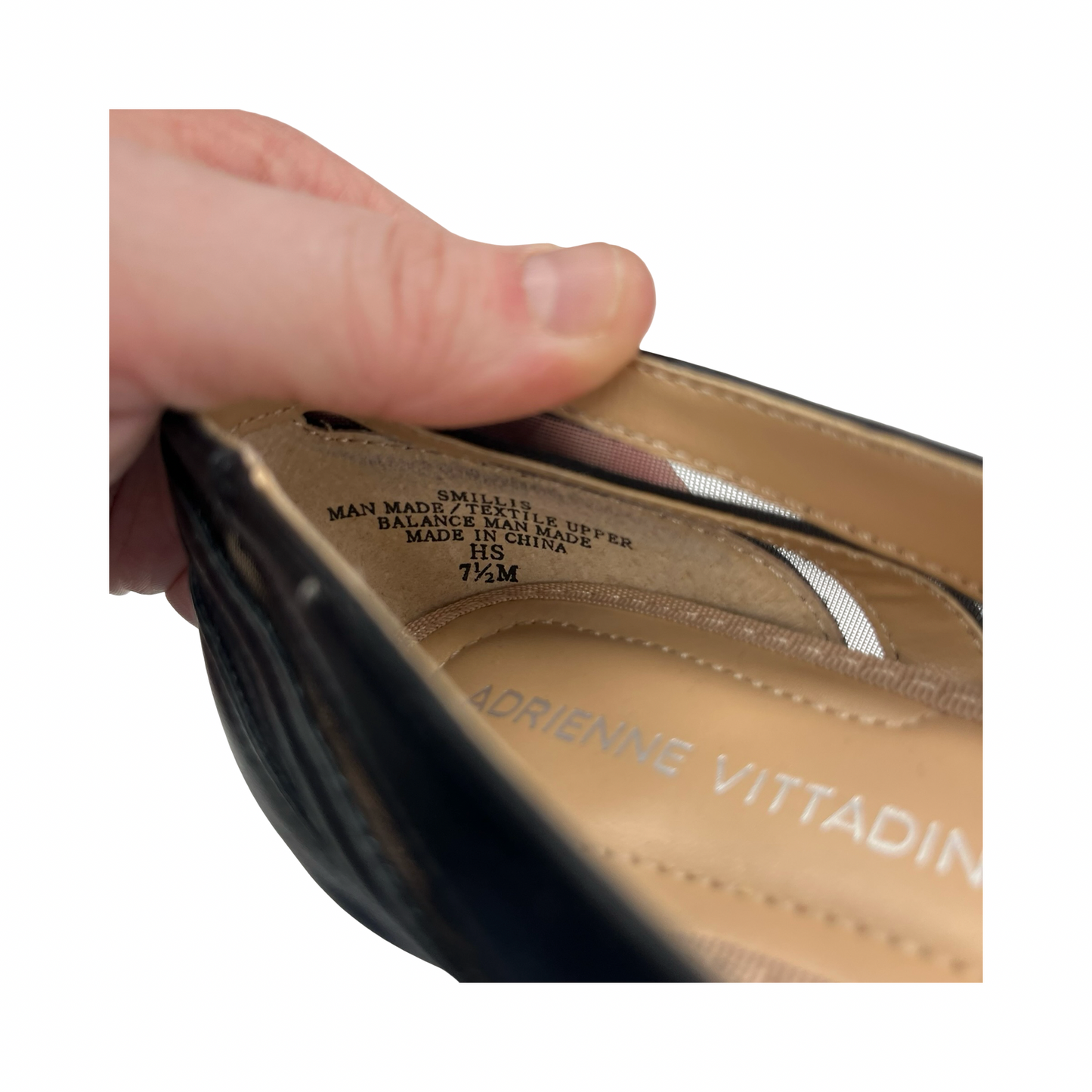 Shoes Heels Kitten By Adrienne Vittadini In Black, Size:7.5