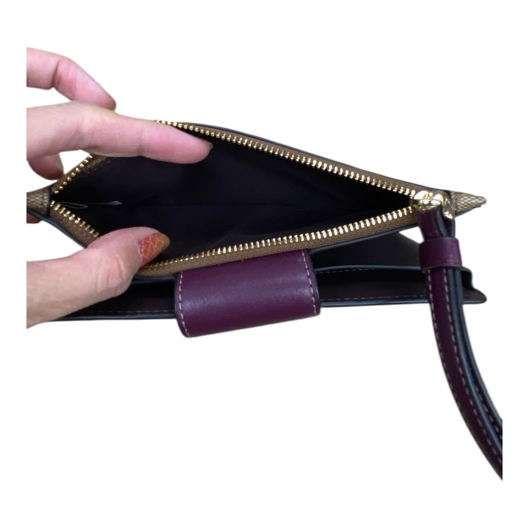 Wallet Designer By Coach In Brown & Purple, Size:Large