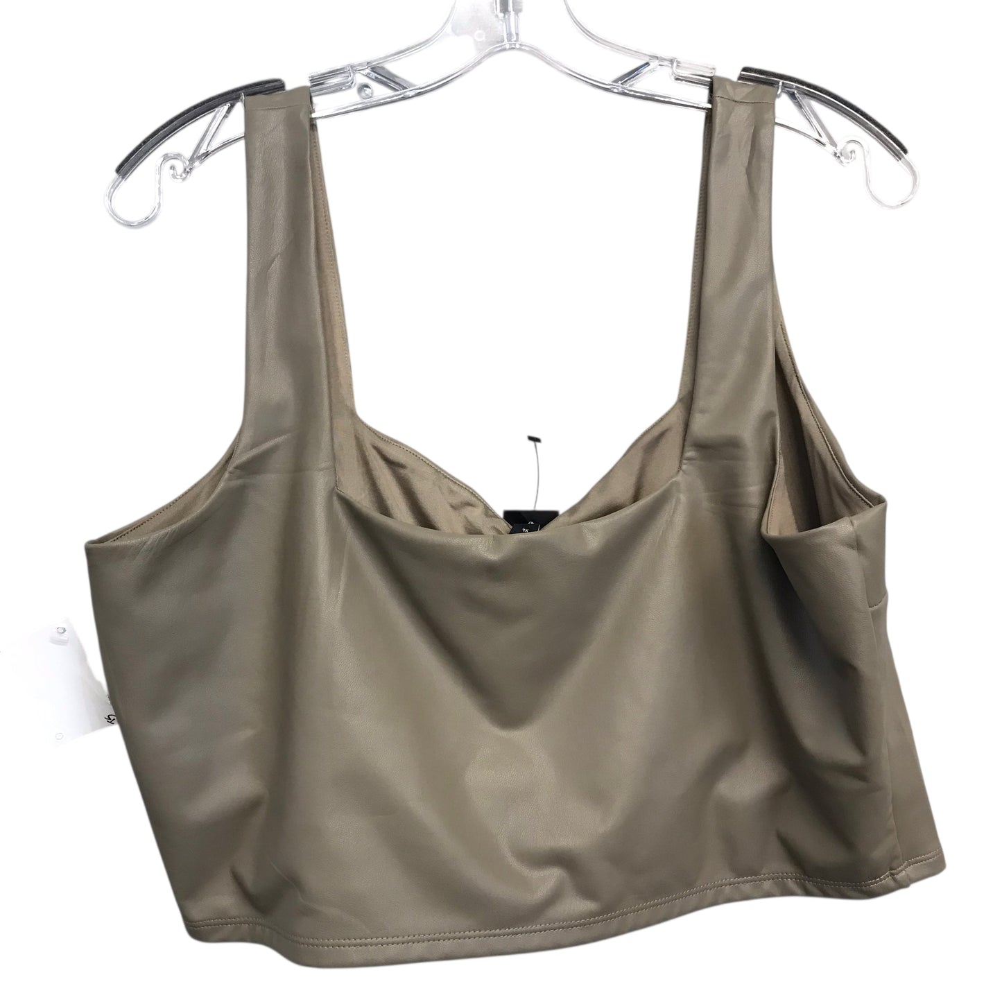 Top Sleeveless By Express In Taupe, Size:Xl