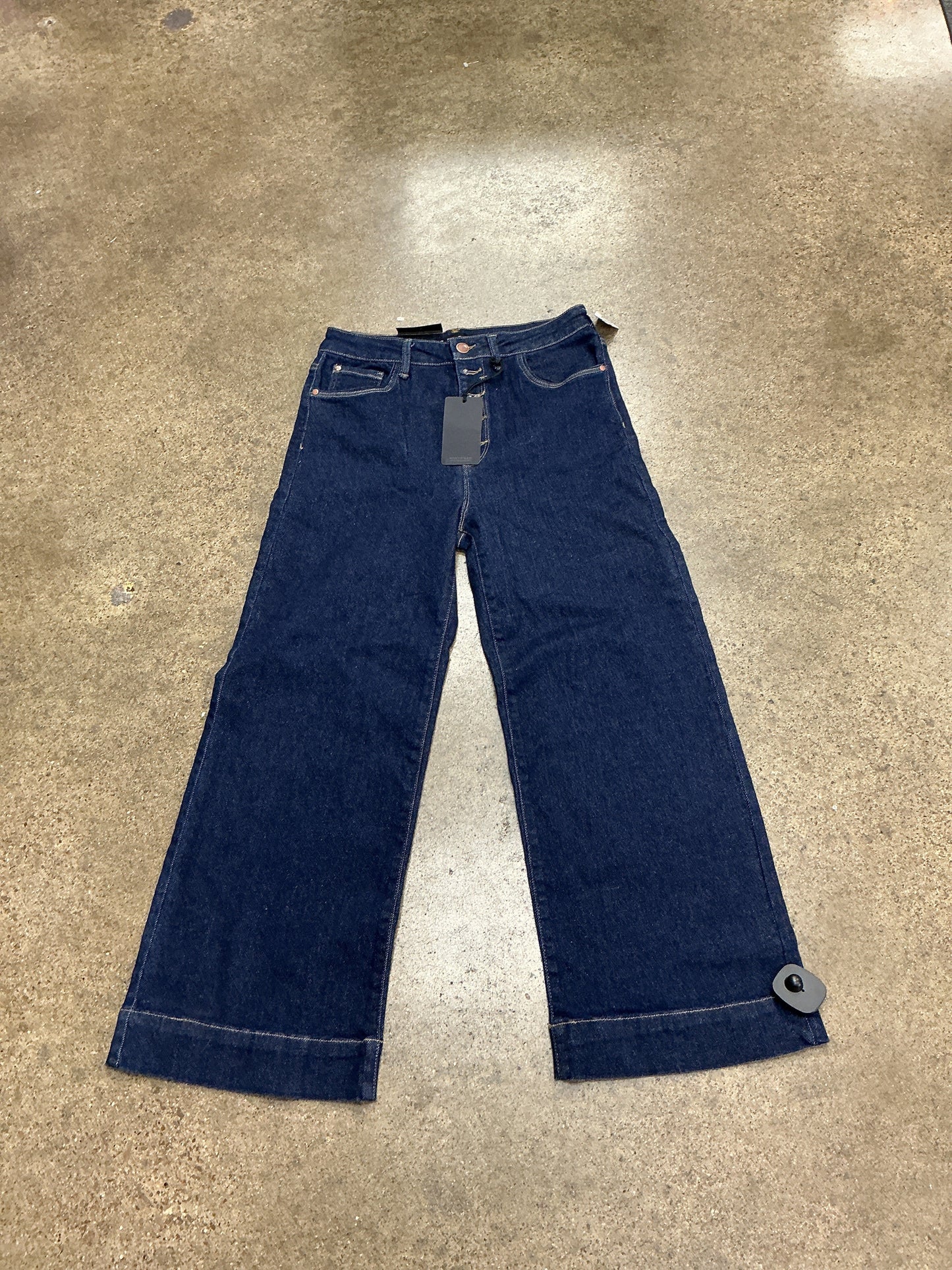 Jeans Wide Leg By Risen In Blue Denim, Size:8