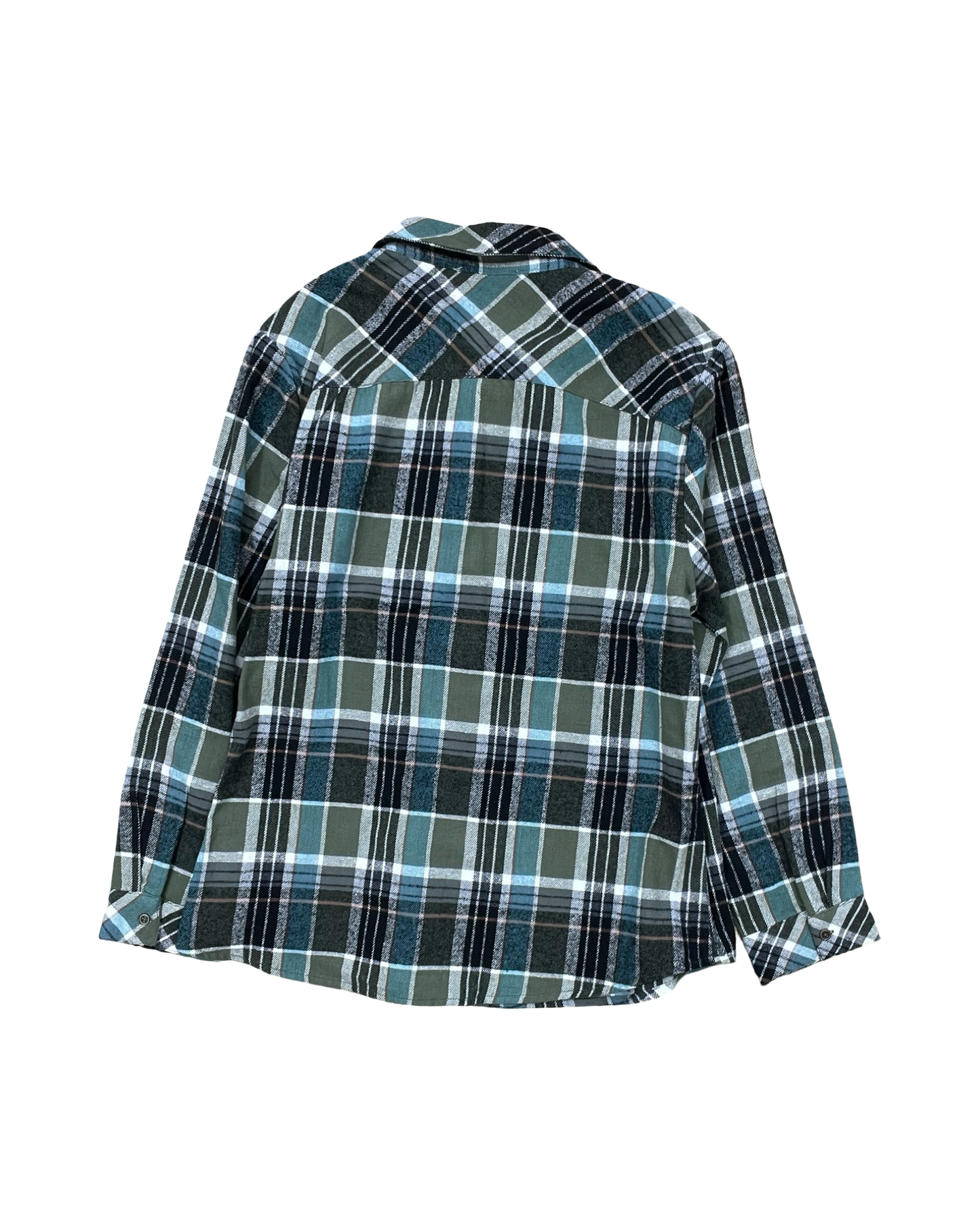 Blouse Ls By Keren Hart In Green & White, Size:M