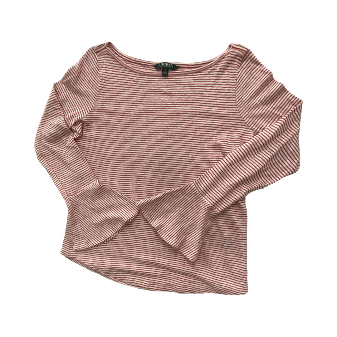 Top Ls By Lauren By Ralph Lauren In Red & White, Size:M