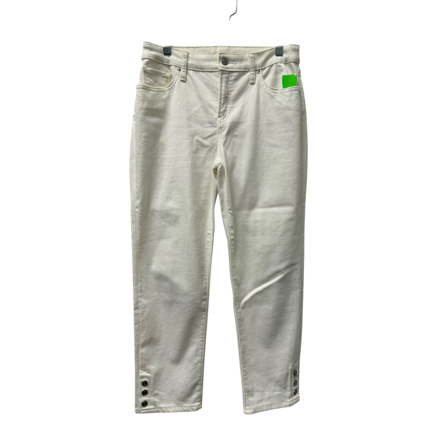 Jeans Cropped By Chicos In Ivory, Size:4