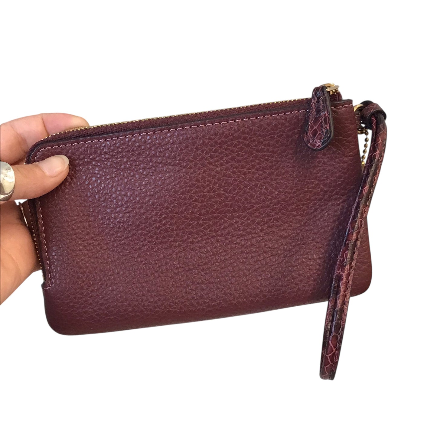 Wristlet Designer By Coach In Red, Size:Small