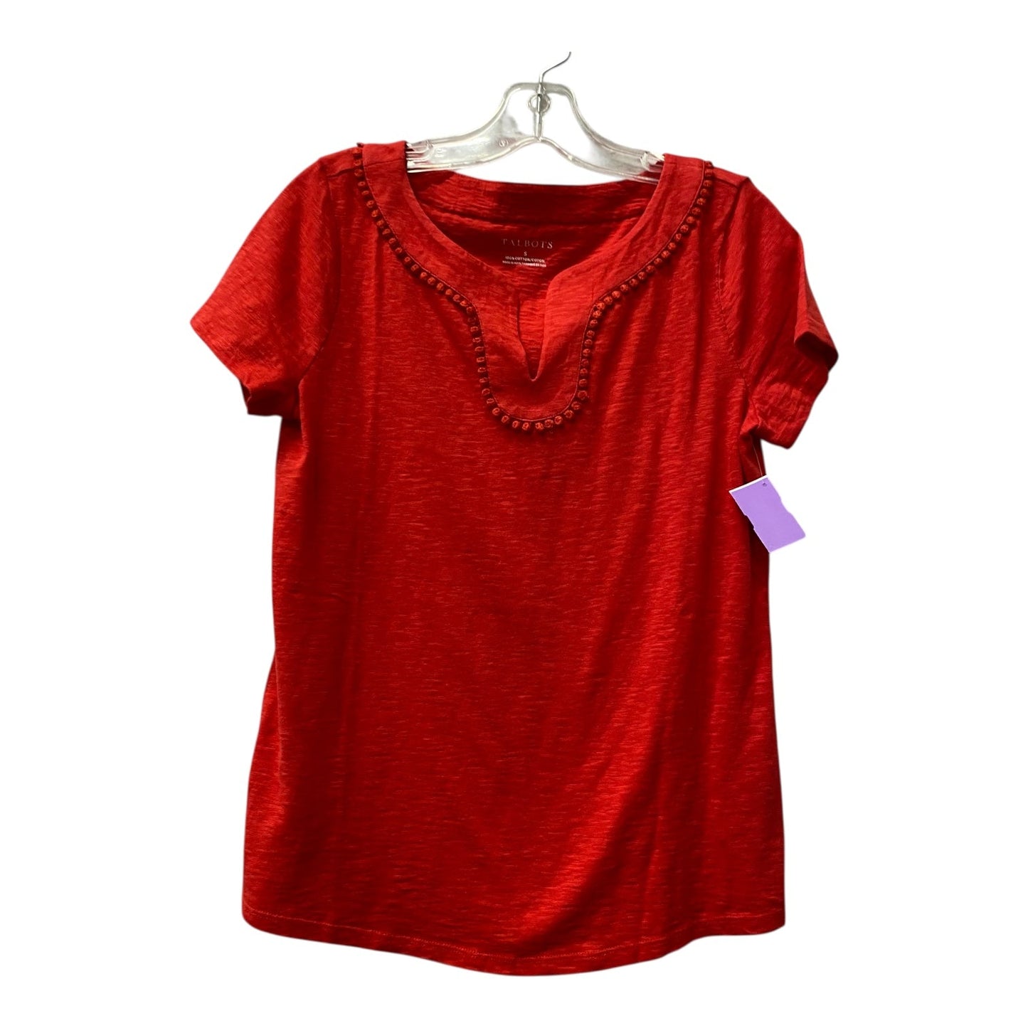 Top Sleeveless Basic By Talbots In Red, Size:S