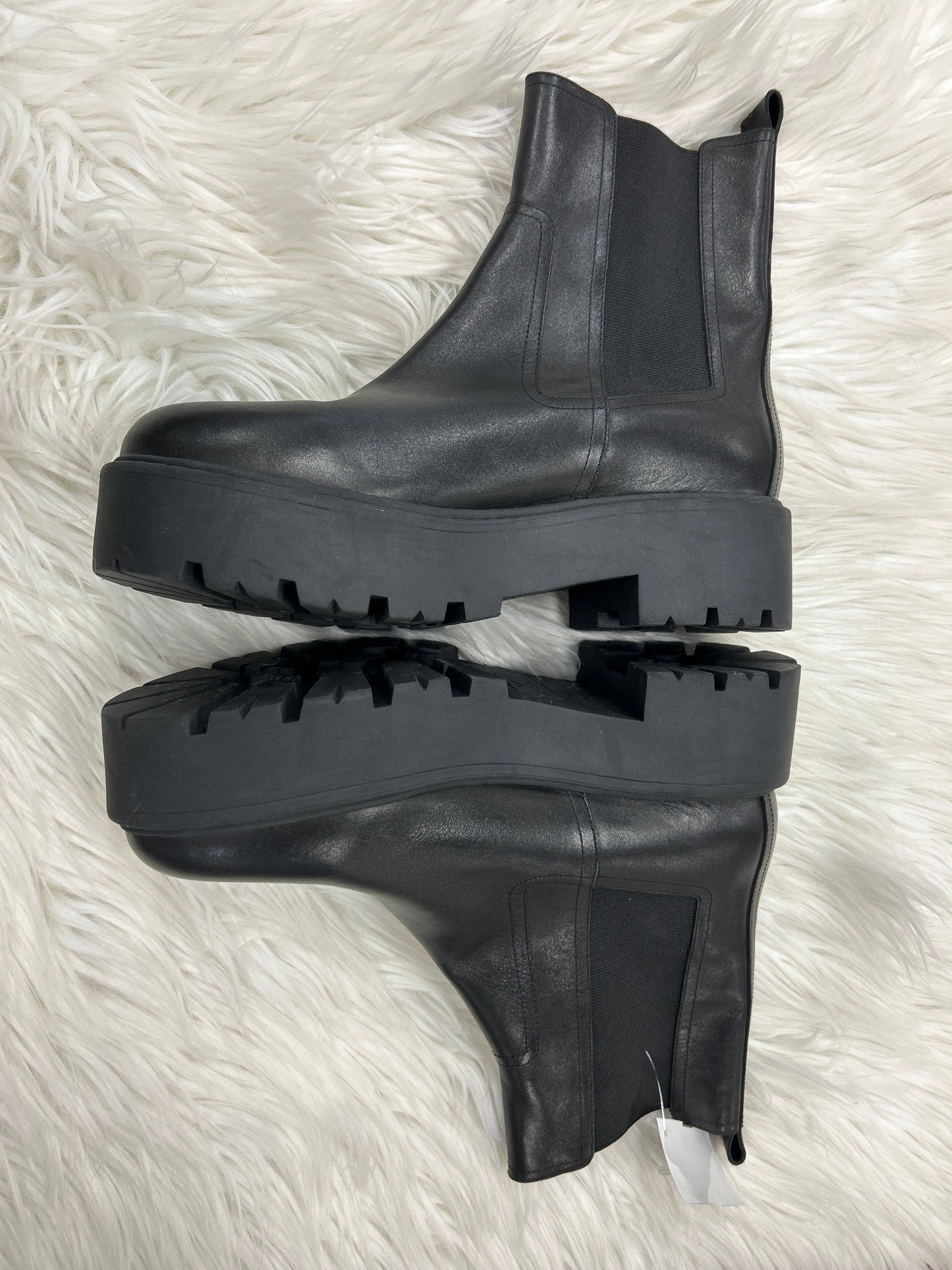 Boots Ankle Flats By Marc Fisher In Black, Size:9