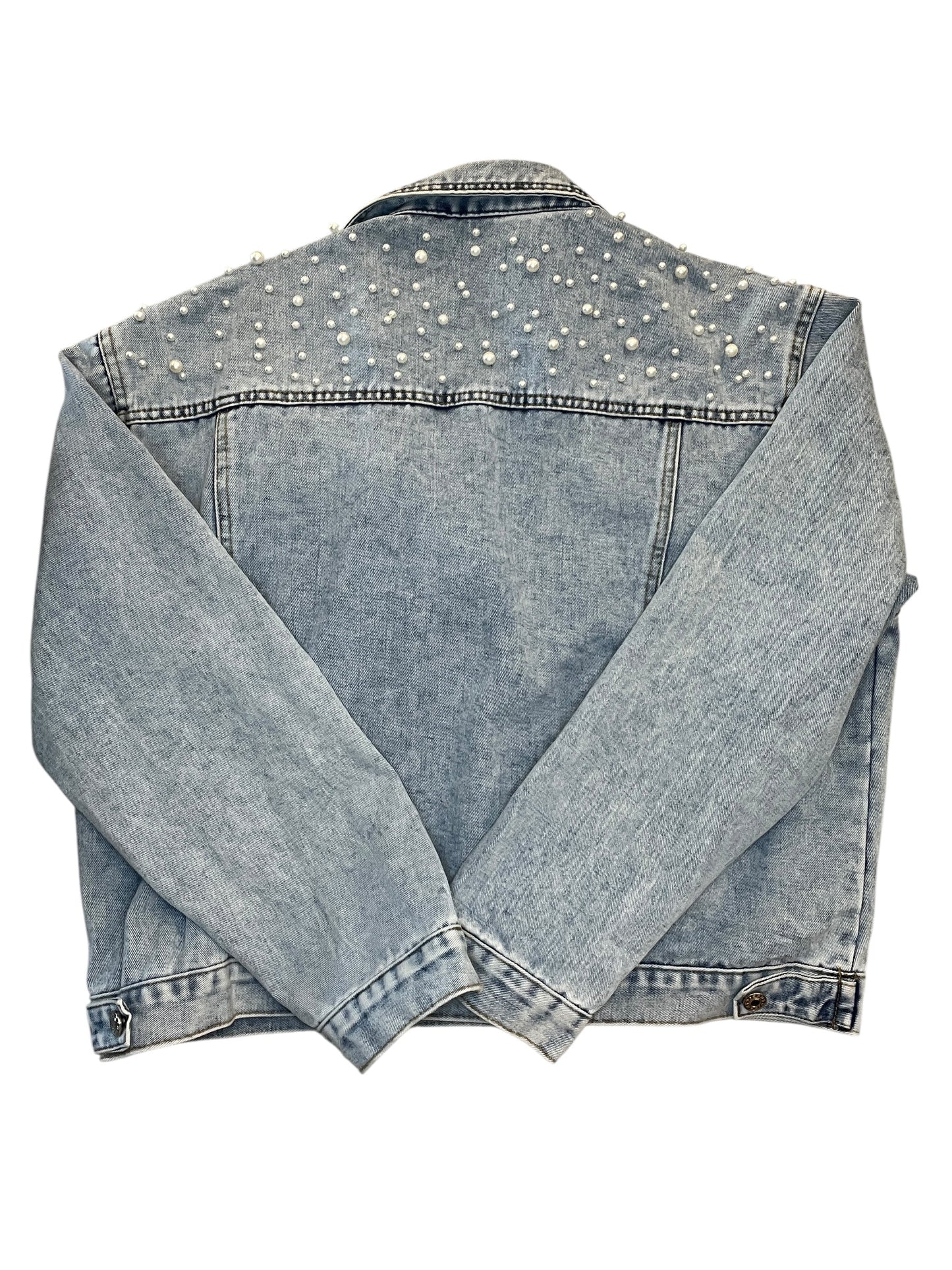 Jacket Denim By Clothes Mentor In Blue Denim, Size:Xxl