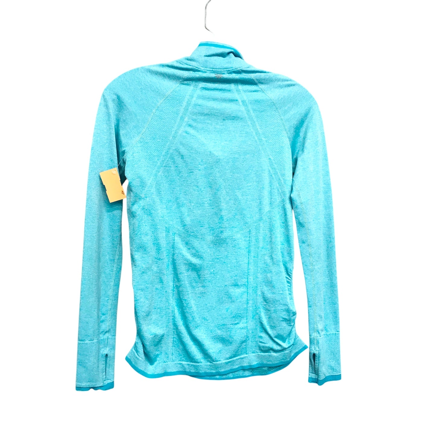 Athletic Top Ls Collar By Athleta In Aqua, Size:Xs
