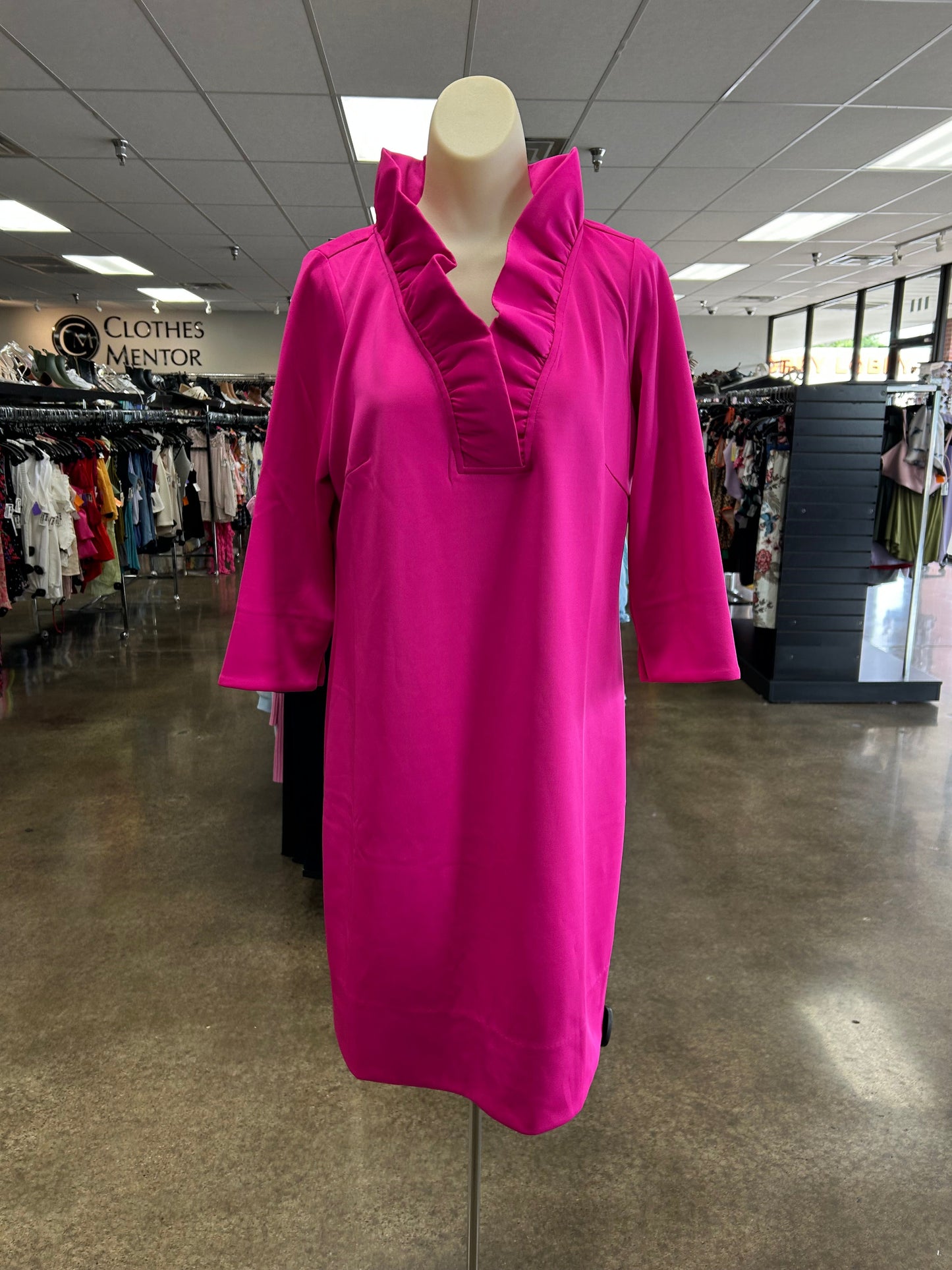 Dress Casual Short By Gretchen Scott In Pink, Size:L