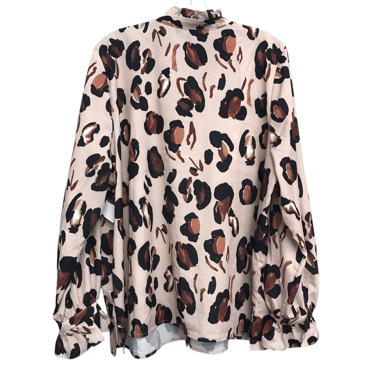 Top Ls By Eloquii In Animal Print, Size:2X