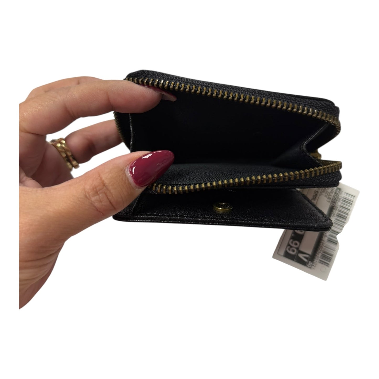 Wallet By Fossil In Black, Size:Small