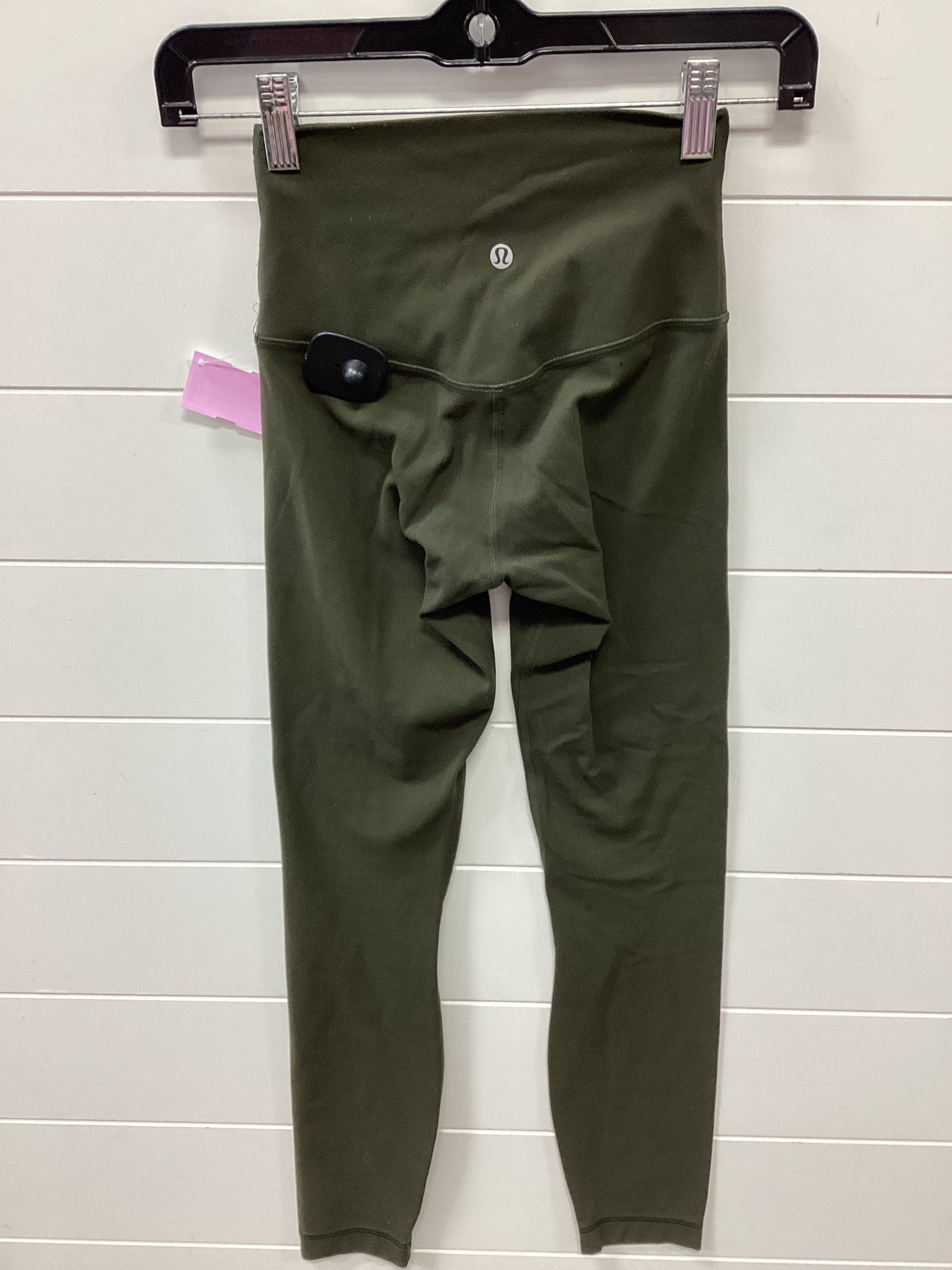 Athletic Leggings Capris By Lululemon In Green, Size:2