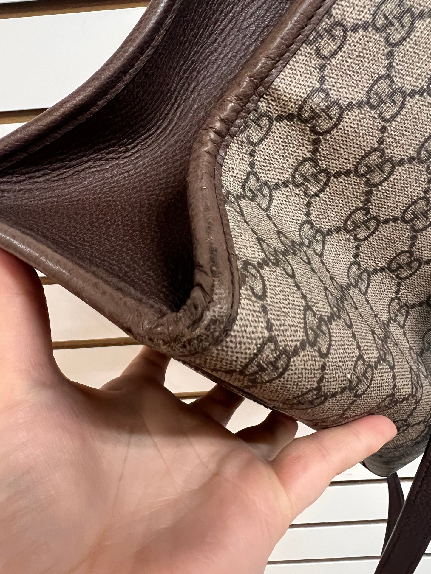 HANDBAG LUXURY DESIGNER by GUCCI In BROWN, Size: MEDIUM