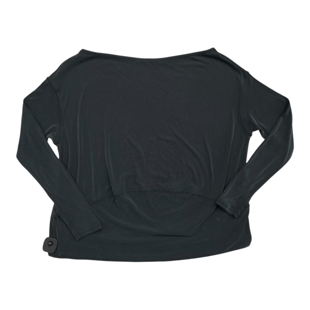 Athletic Top Ls Crewneck By Lululemon In Black, Size:8