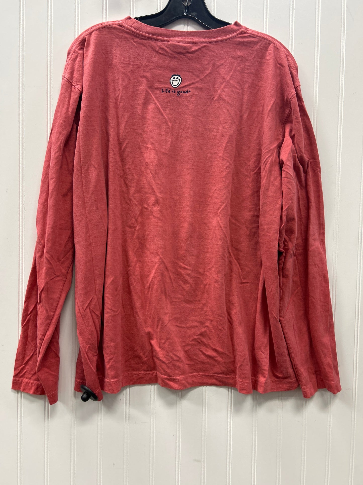 Top Ls By Life Is Good In Coral, Size:Xl