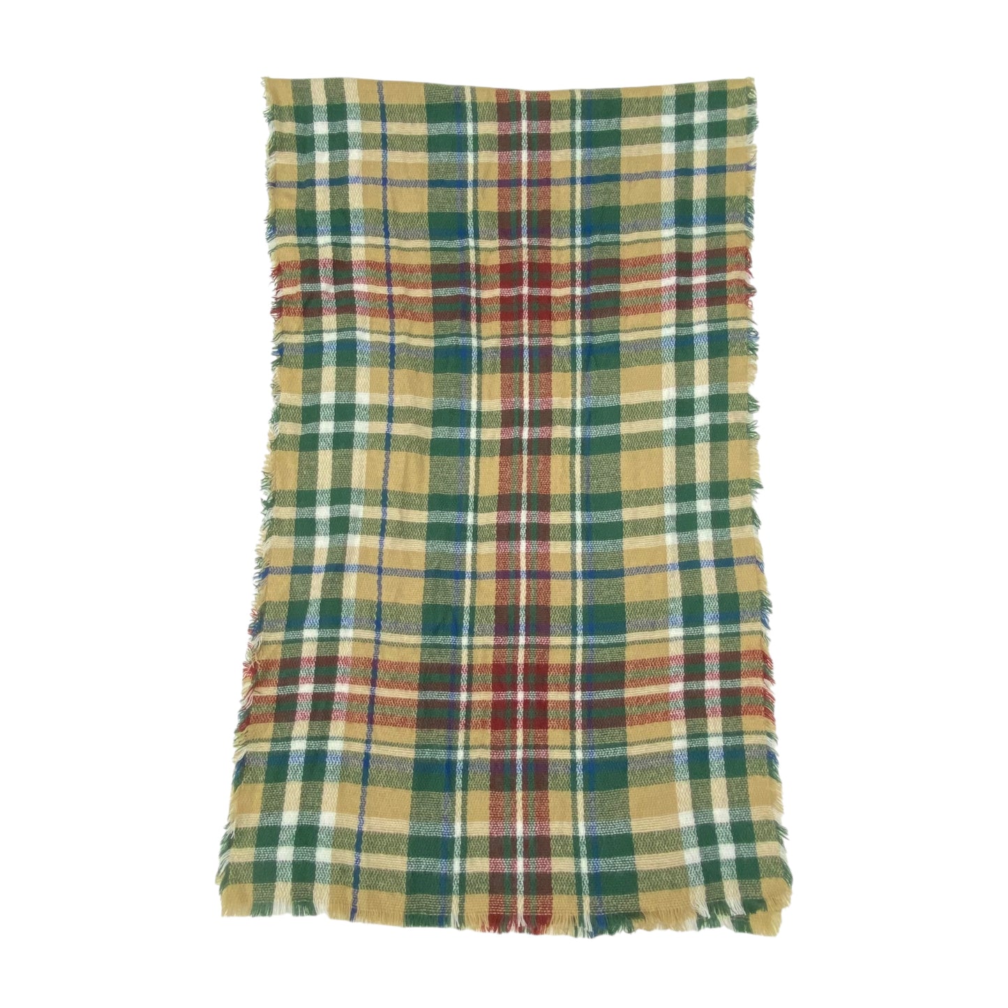 Scarf Long By Clothes Mentor In Plaid Pattern