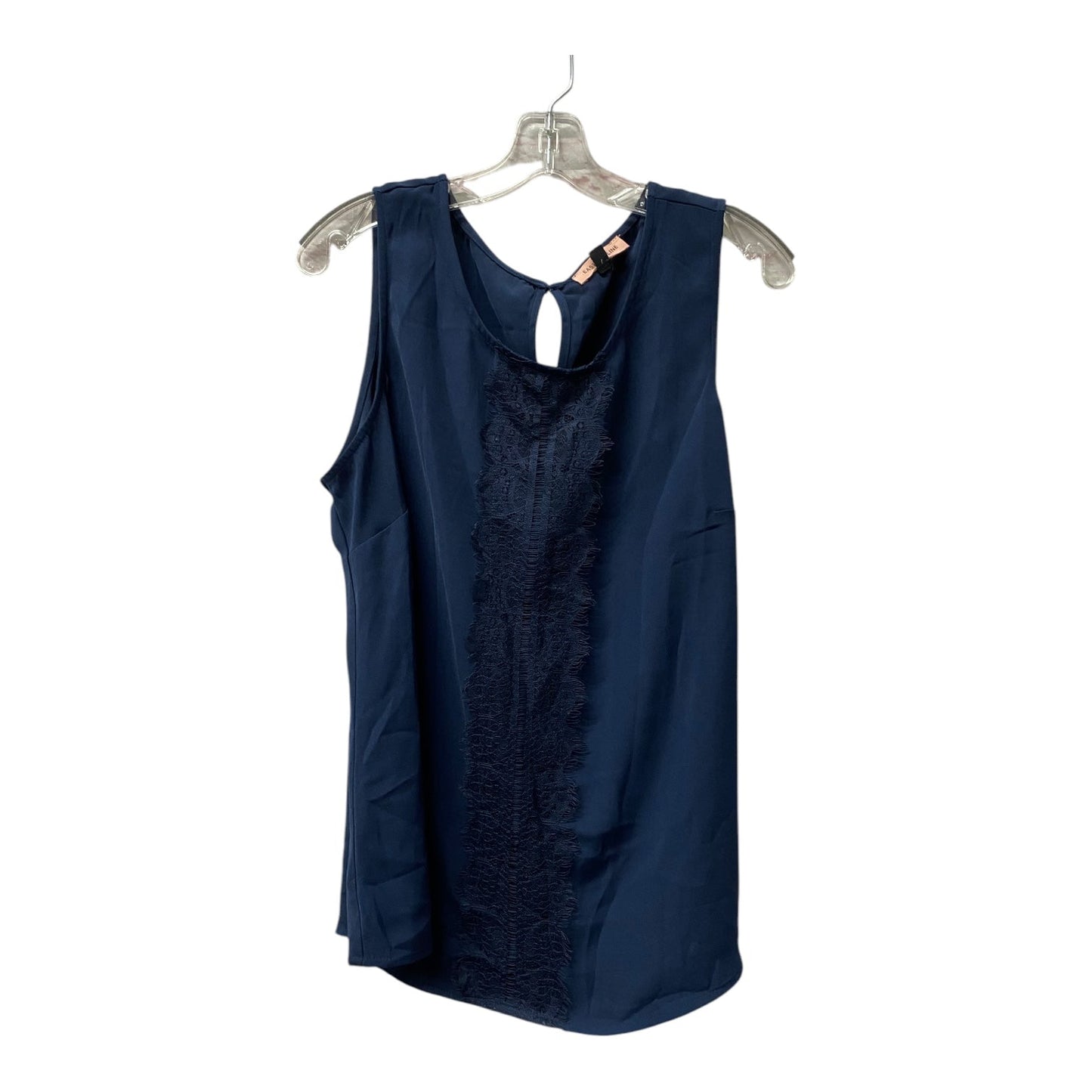Top Sleeveless By Cme In Blue, Size:1X