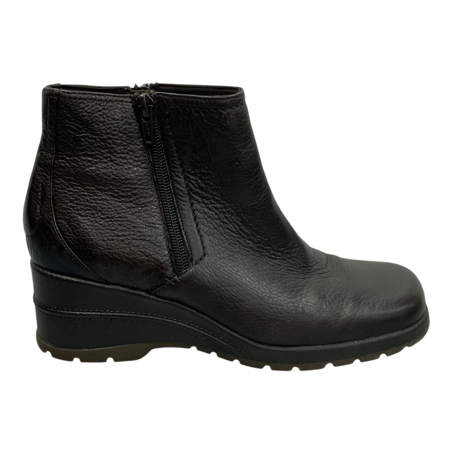 Boots Leather By Liz Claiborne In Black, Size:8.5