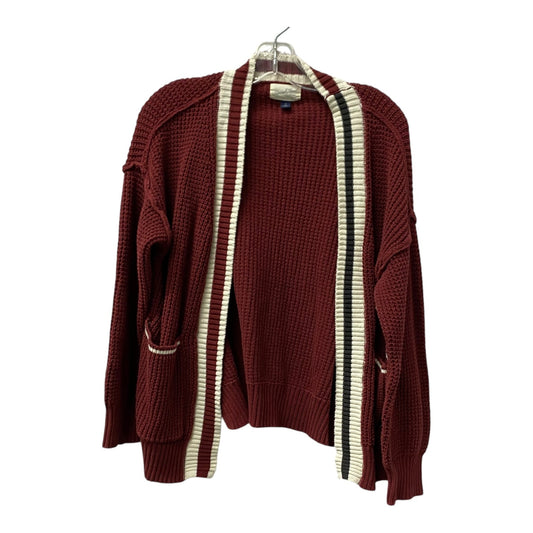 Sweater Cardigan By Universal Thread In Red, Size:S