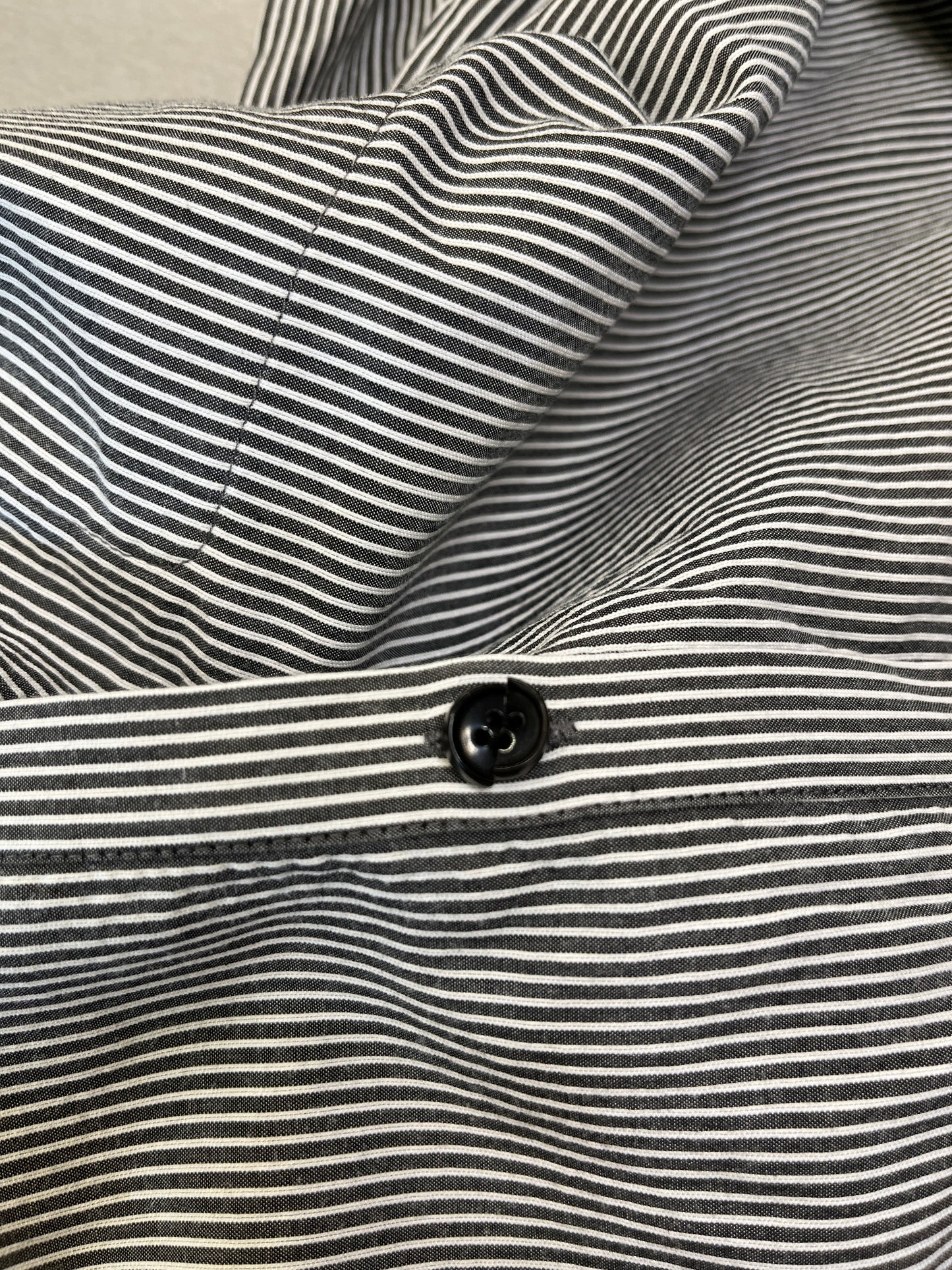 Blouse Designer By Lafayette 148 In Striped Pattern, Size:S