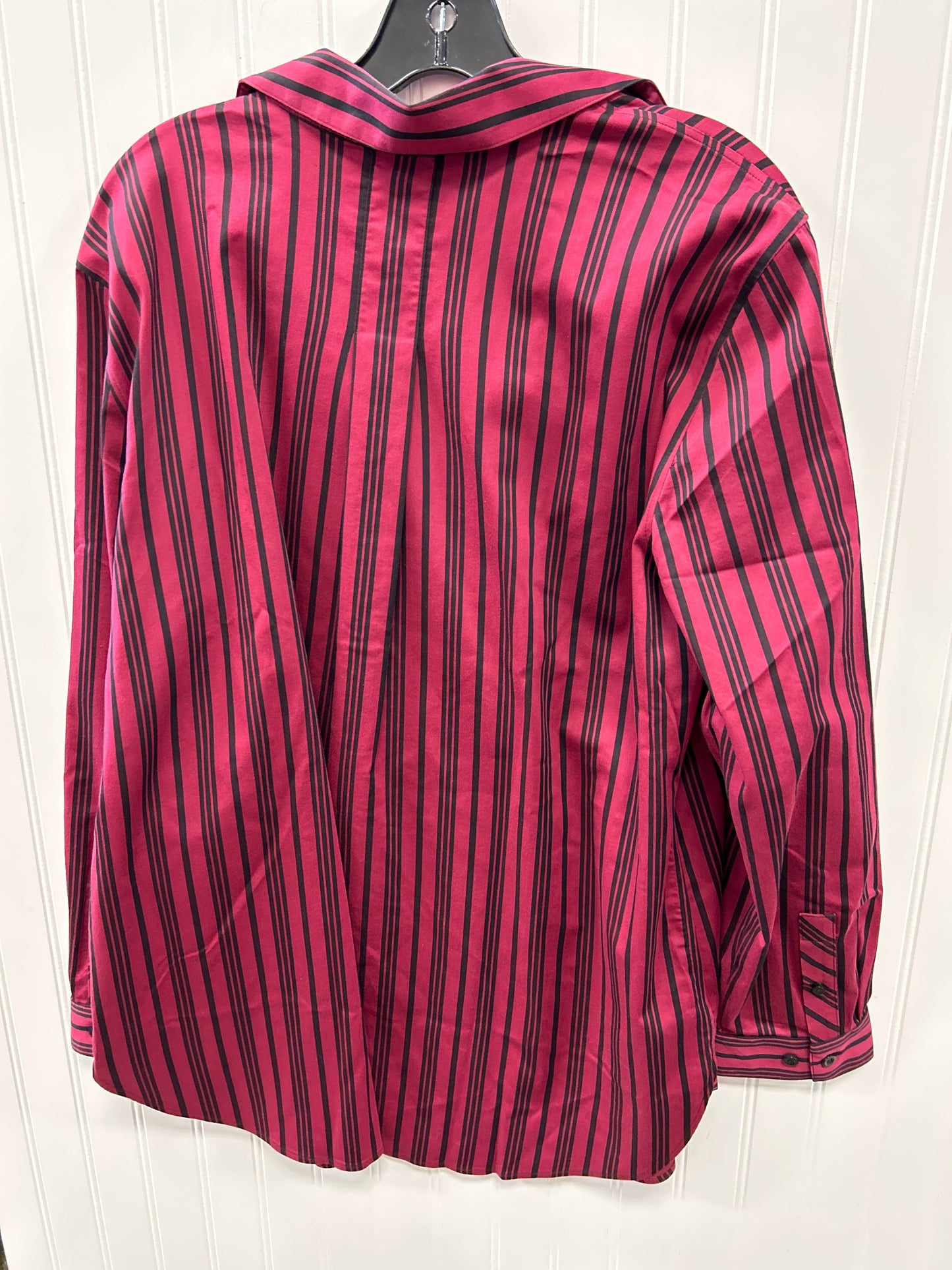 Blouse Ls By Chicos In Red, Size:Xl