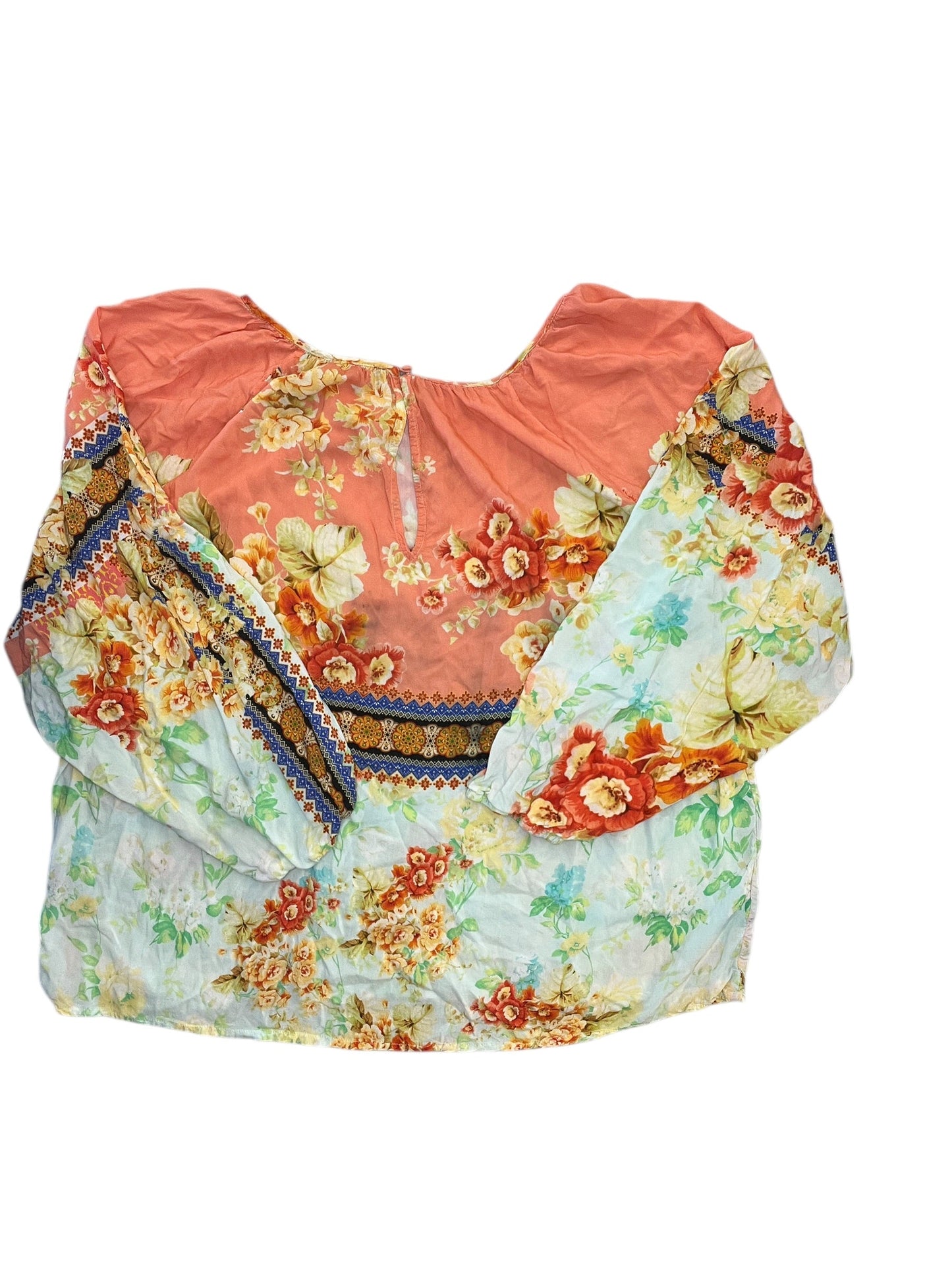 Top Ls By Tolani Collection In Orange, Size:3X