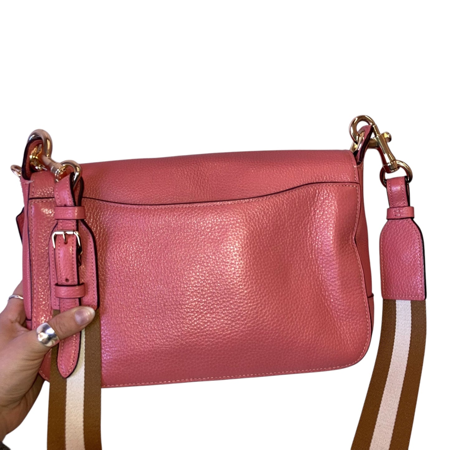 Handbag Designer By Coach In Pink, Size:Medium
