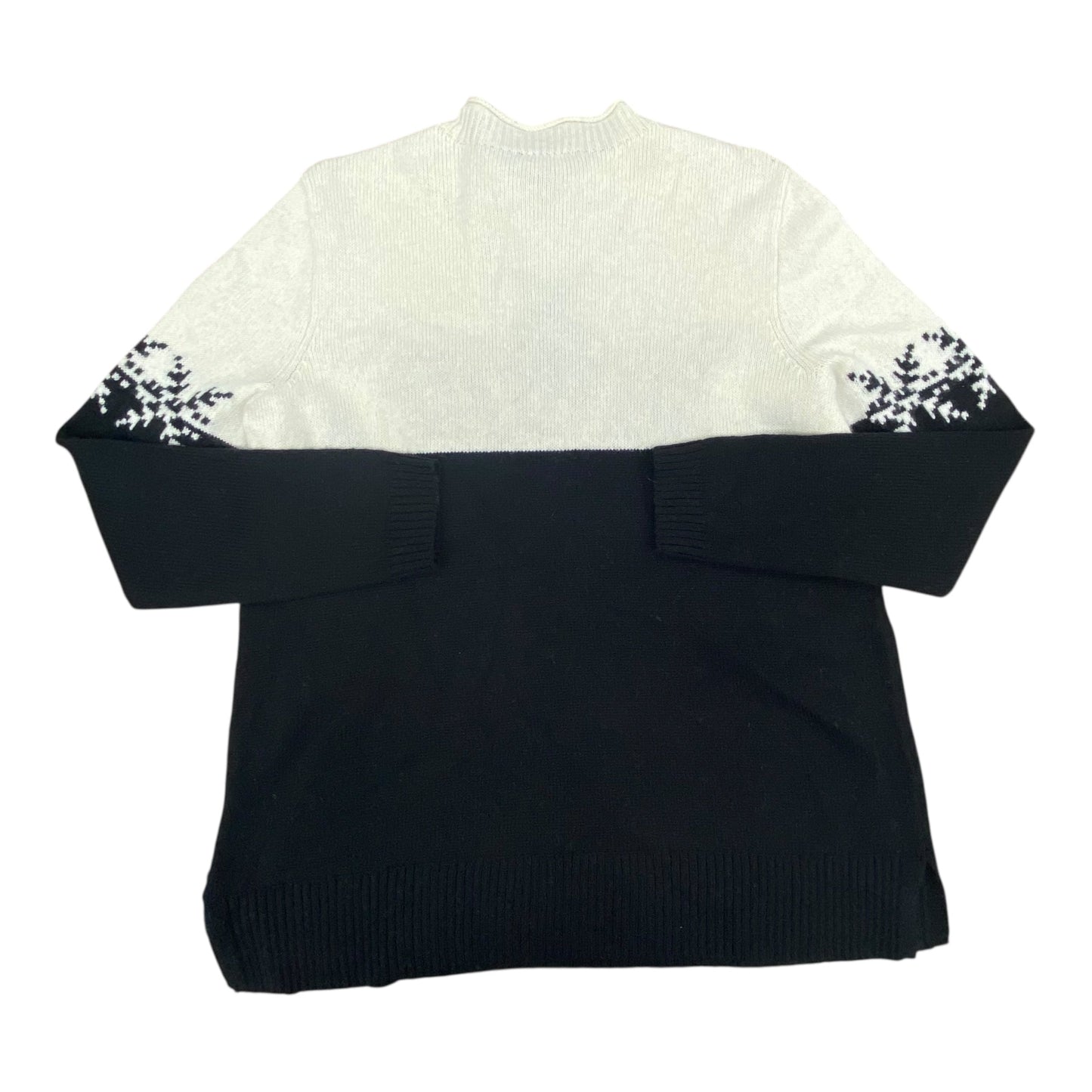 Sweater By Talbots In Black & White, Size:M