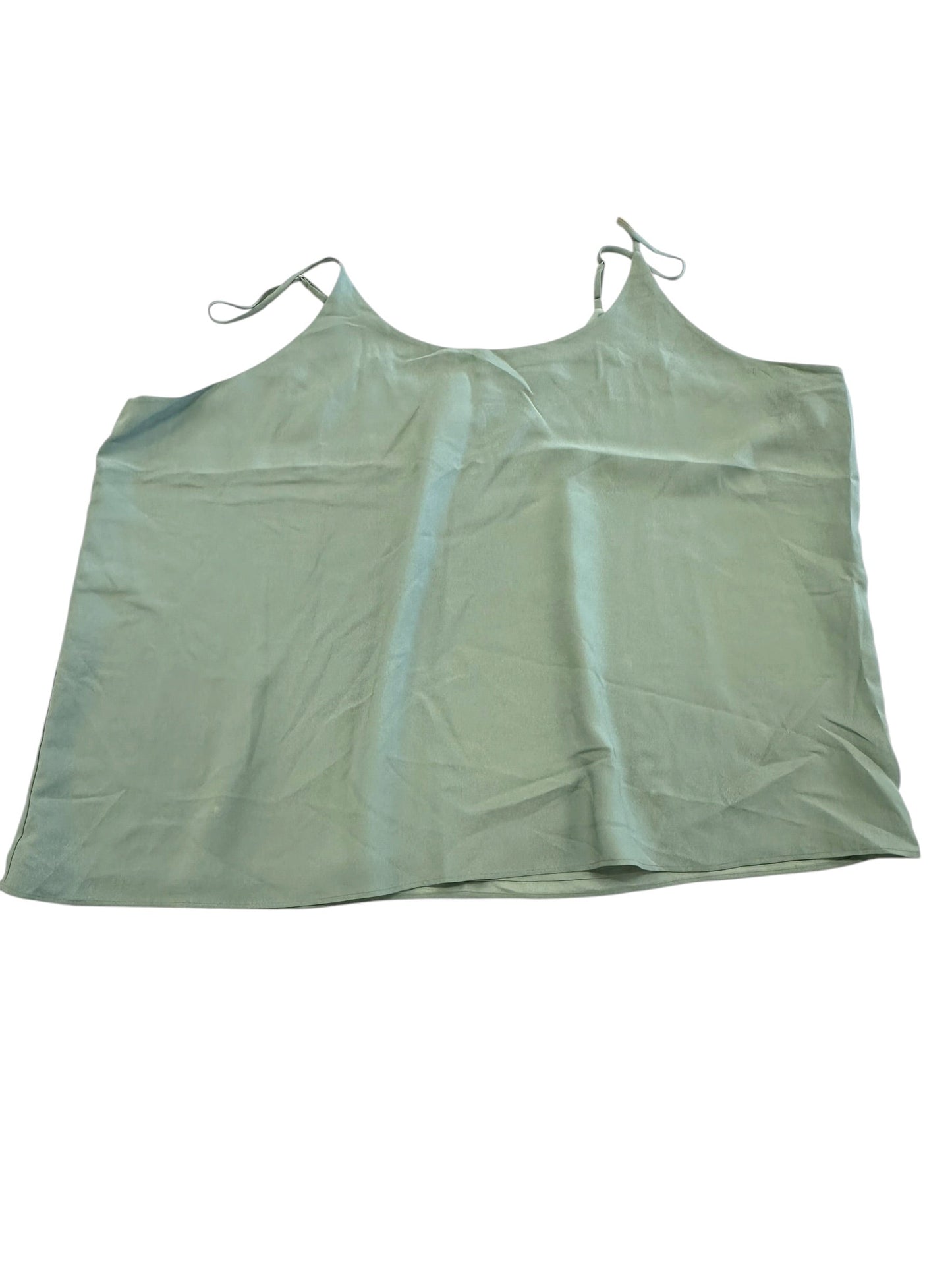 Top Sleeveless By Nordstrom In Green, Size:3X