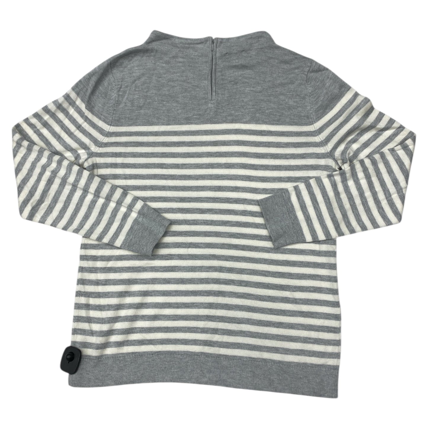 Sweater By Talbots In Cream & Grey, Size:L