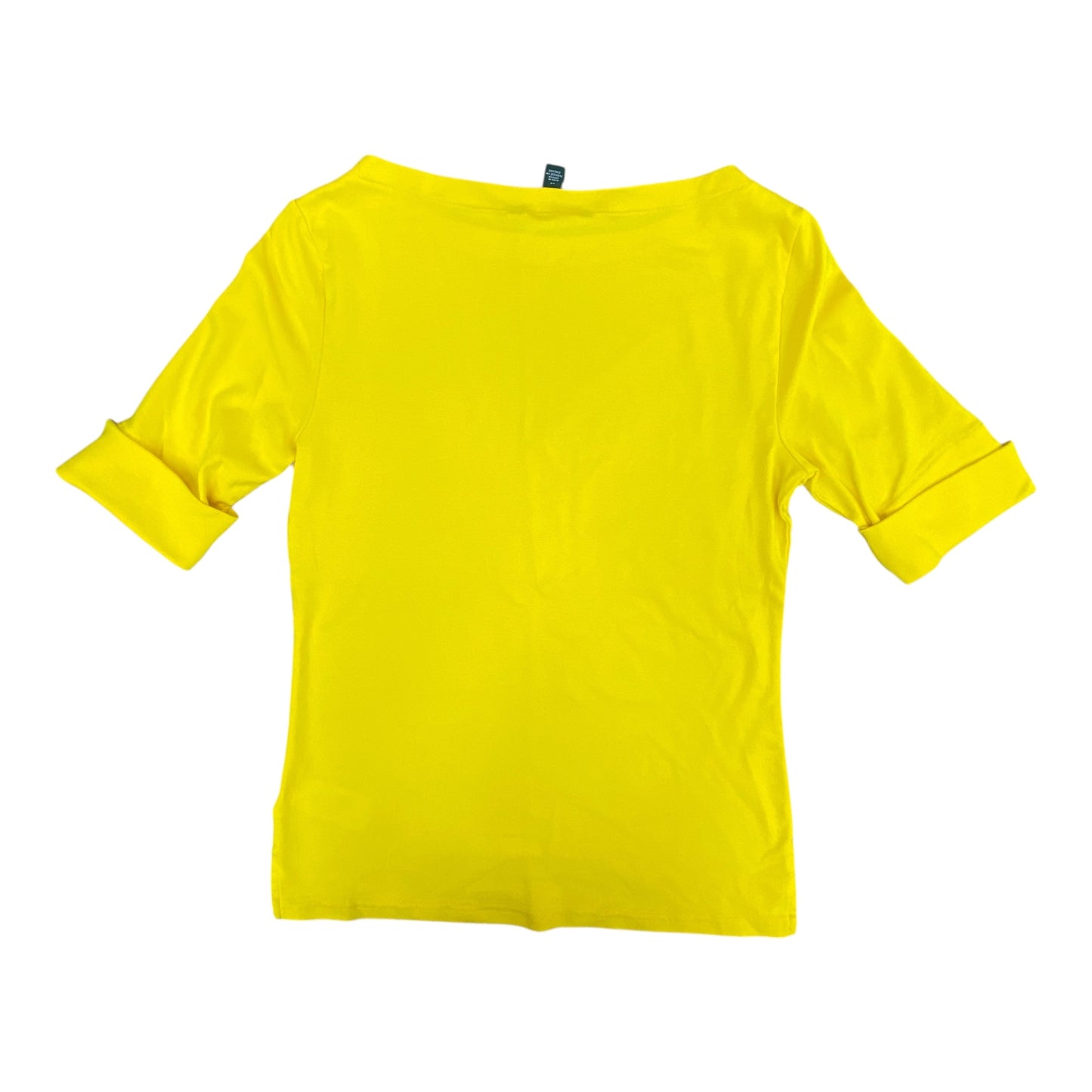 Top Ss By Lauren By Ralph Lauren In Yellow, Size:M