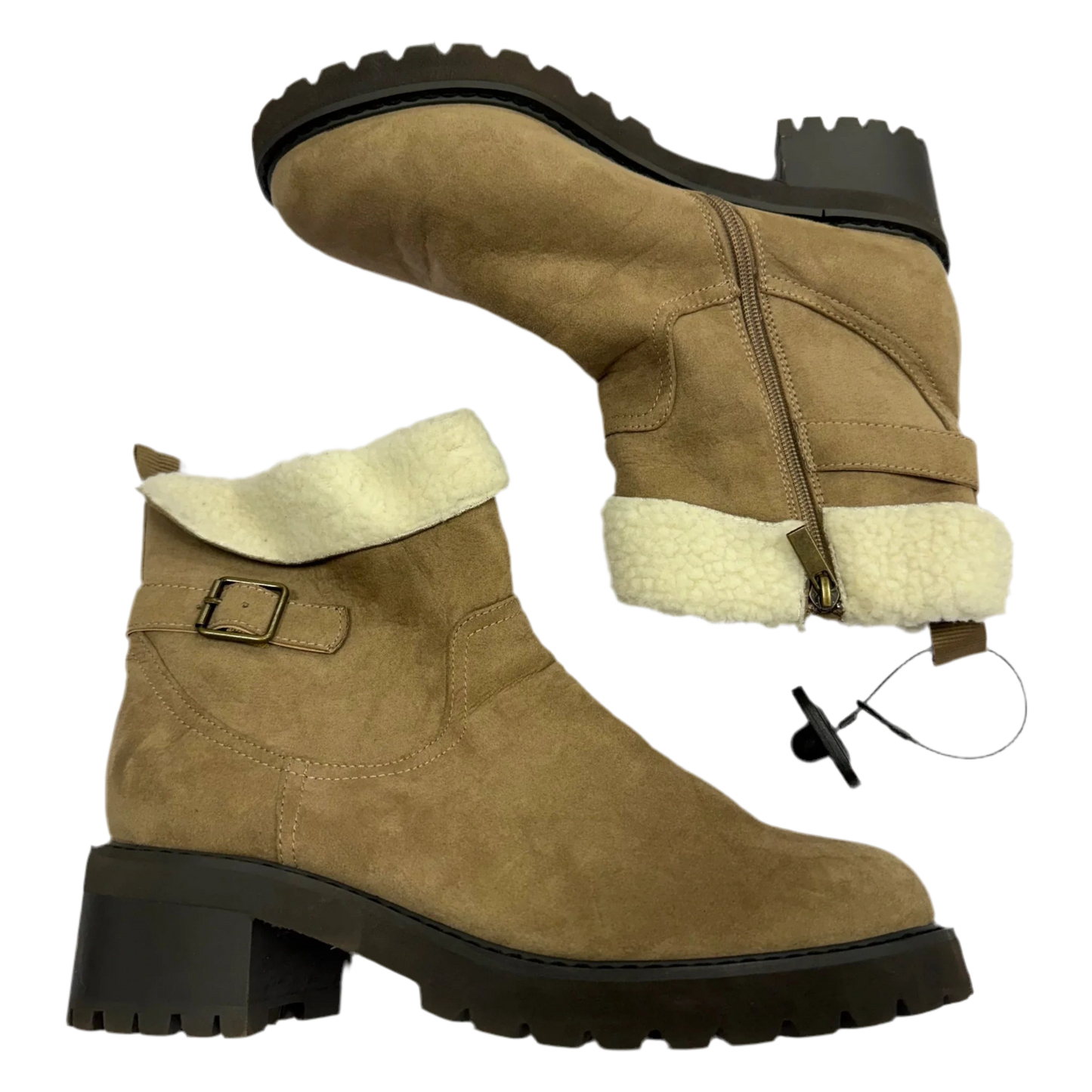 Boots Ankle Heels By Lane Bryant In Brown, Size: 10