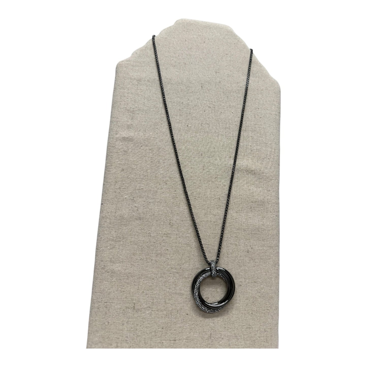 Necklace Pendant By Chicos In Black