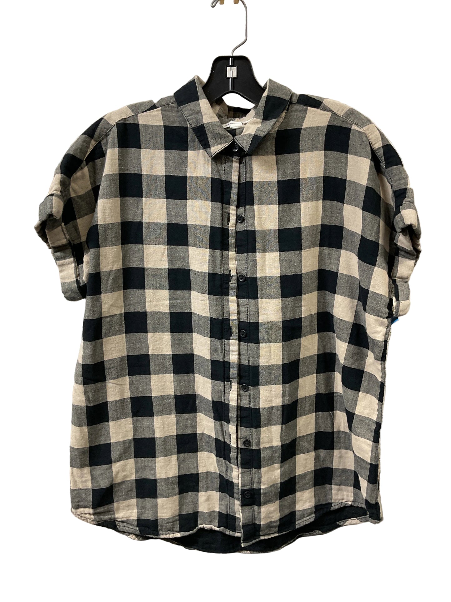 Top Ss By Beachlunchlounge In Black & Tan, Size:L