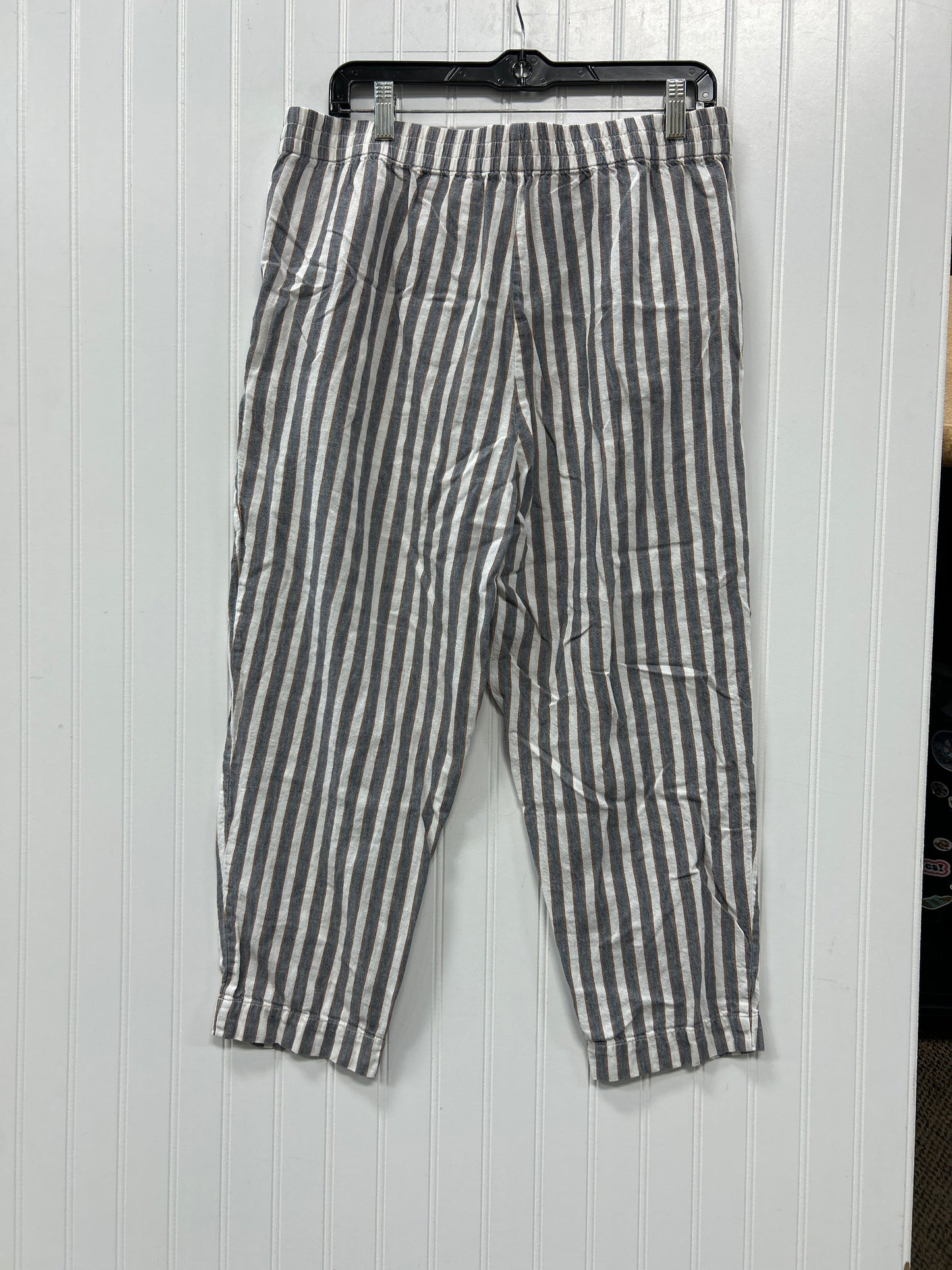 Pants Linen By Madewell In Striped Pattern, Size:L
