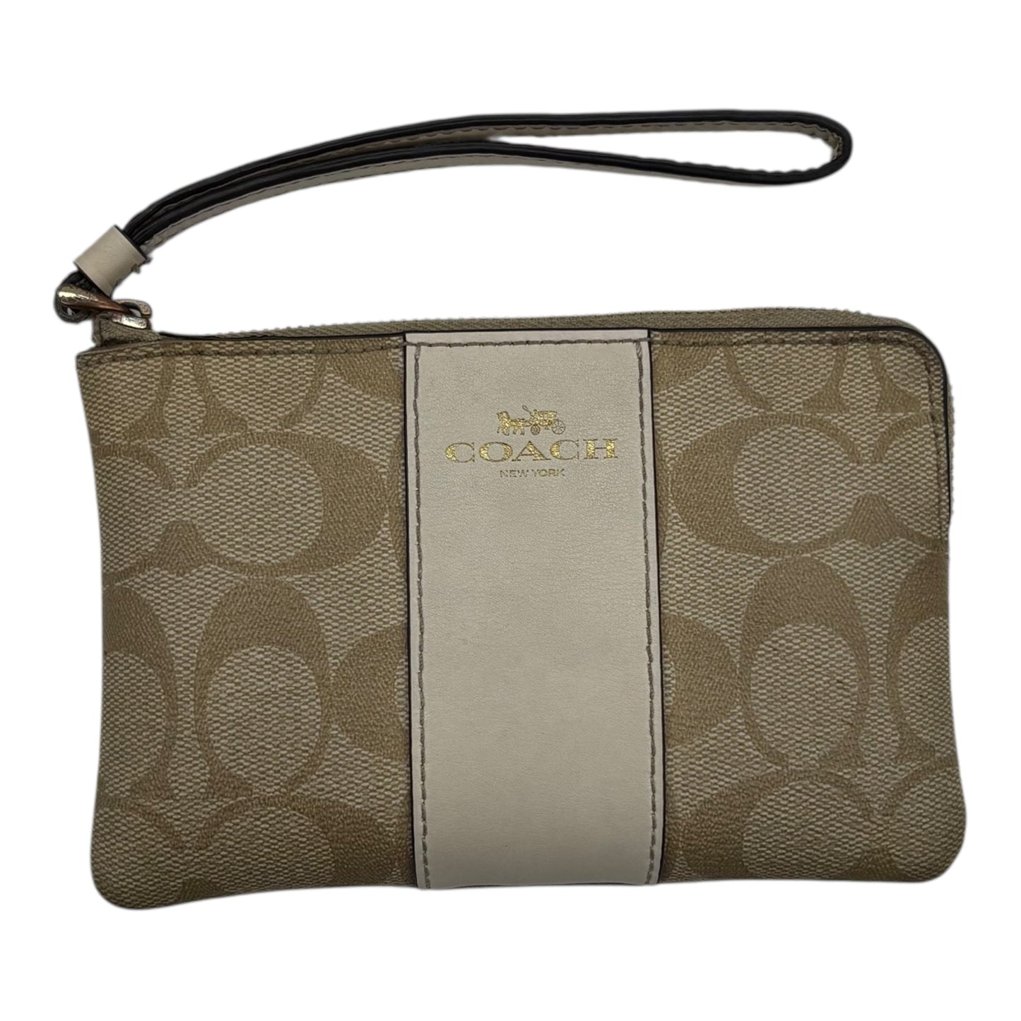 Wristlet Designer By Coach In Tan, Size:Medium
