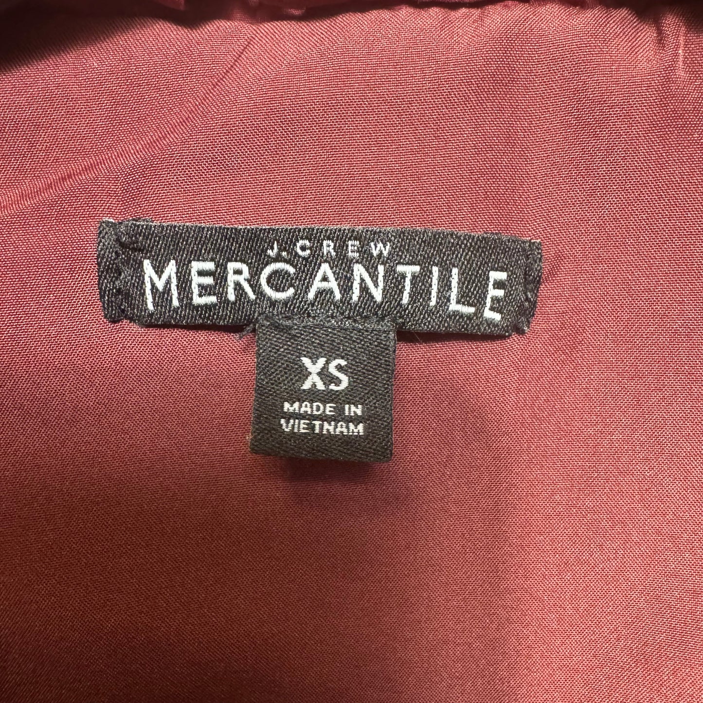Vest Puffer & Quilted By J. Crew In Maroon, Size: Xs
