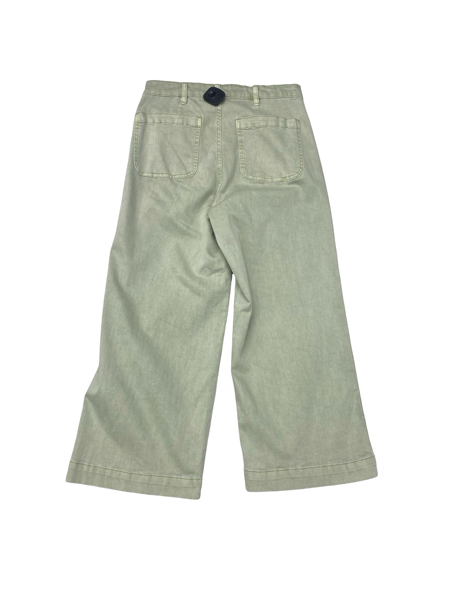 Pants Wide Leg By Oat In Green Denim, Size:6