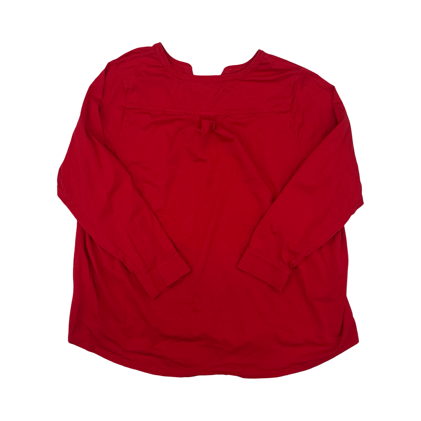 Top Ls By Lands End In Red, Size:3X