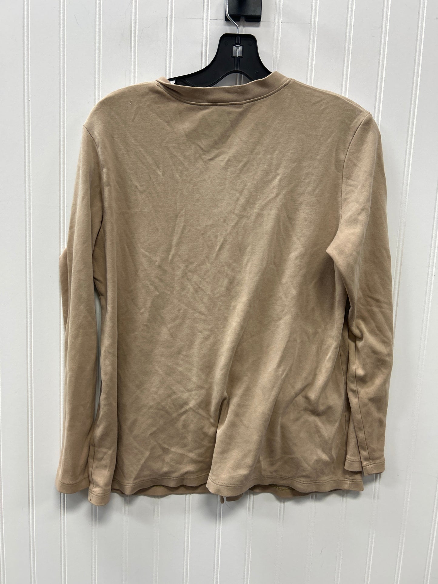 Blouse Ls By Lands End In Tan, Size:S