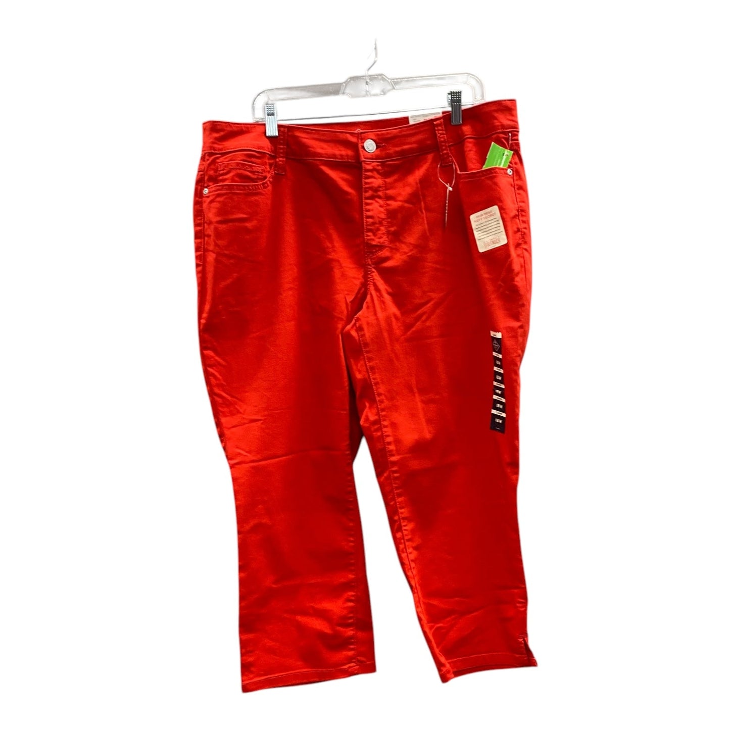 Jeans Cropped By St Johns Bay In Red, Size:18