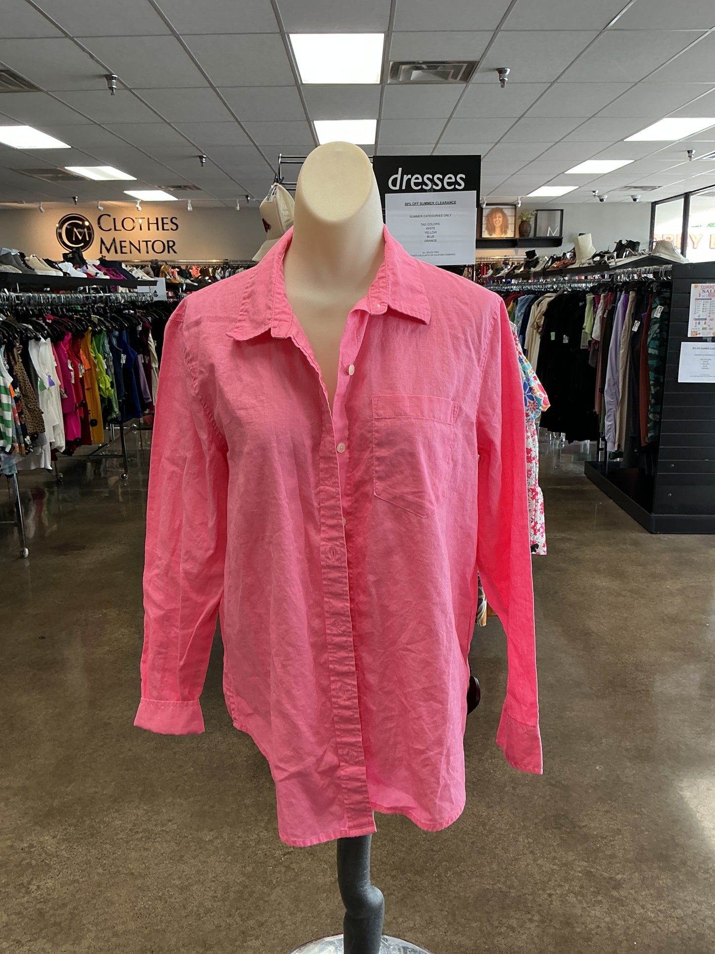 Top Ls By Gap In Pink, Size:M