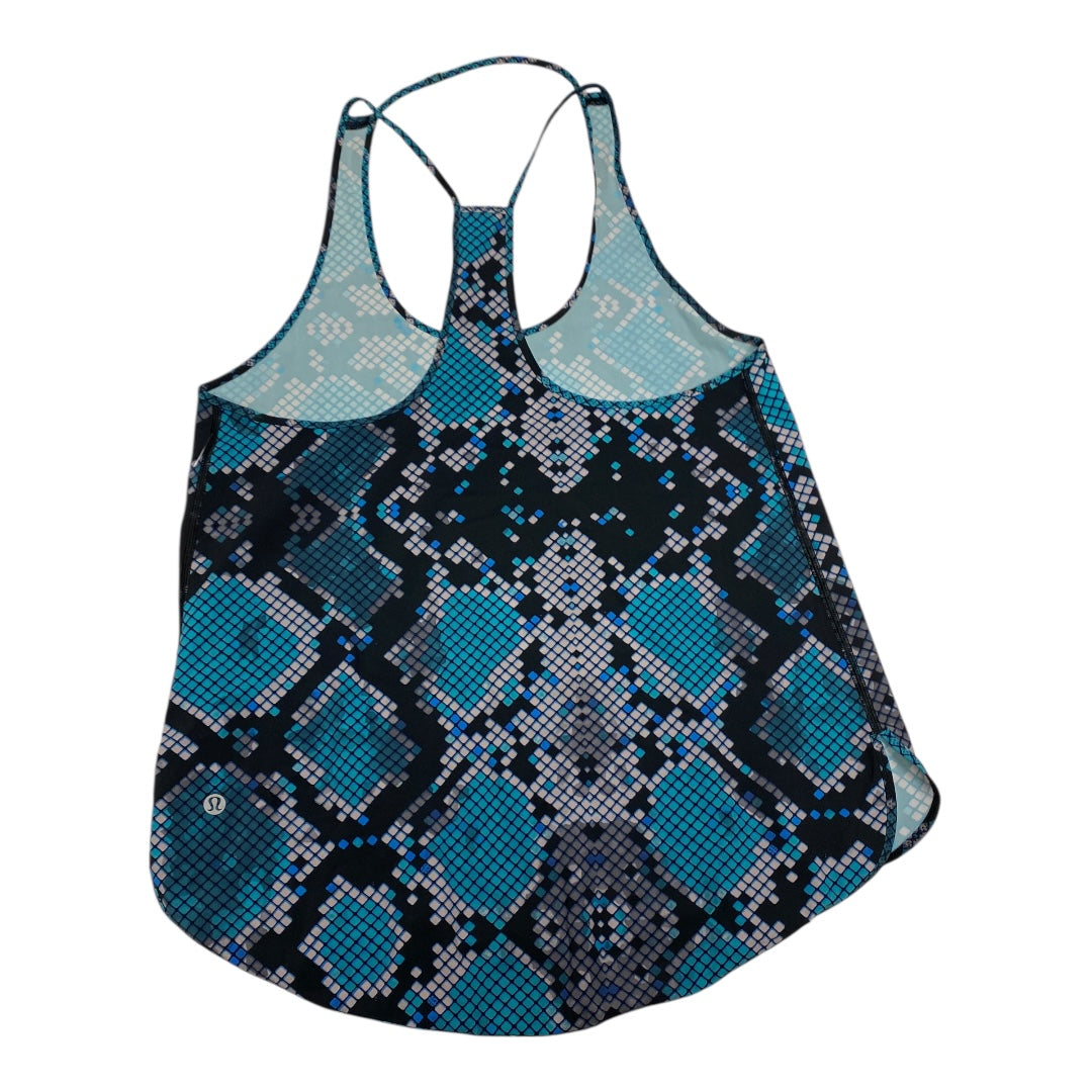 Athletic Tank Top By Lululemon In Snakeskin Print, Size:S