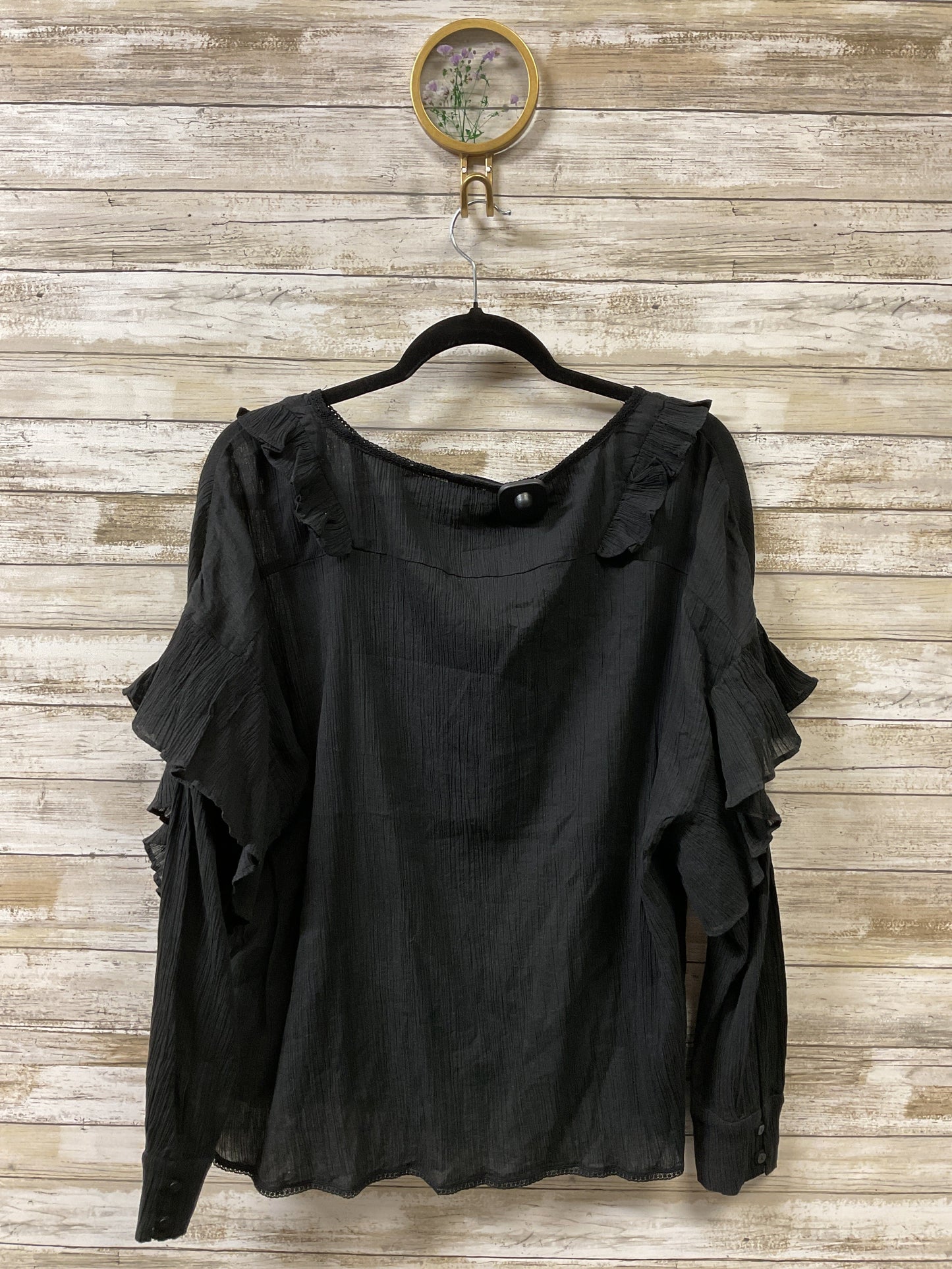 Blouse Designer By All Saints In Black, Size:L