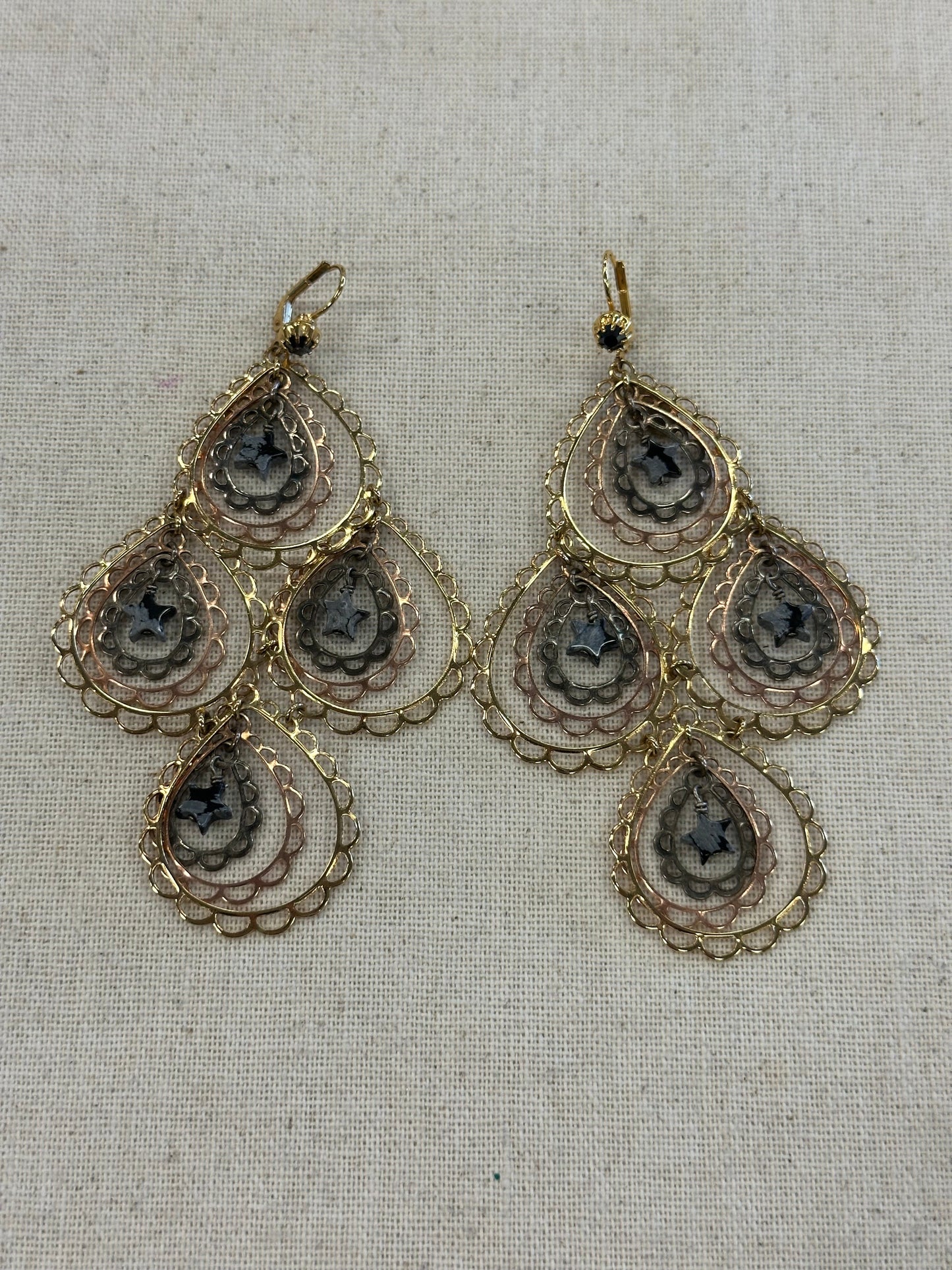 Earrings Statement By Cma In Gold